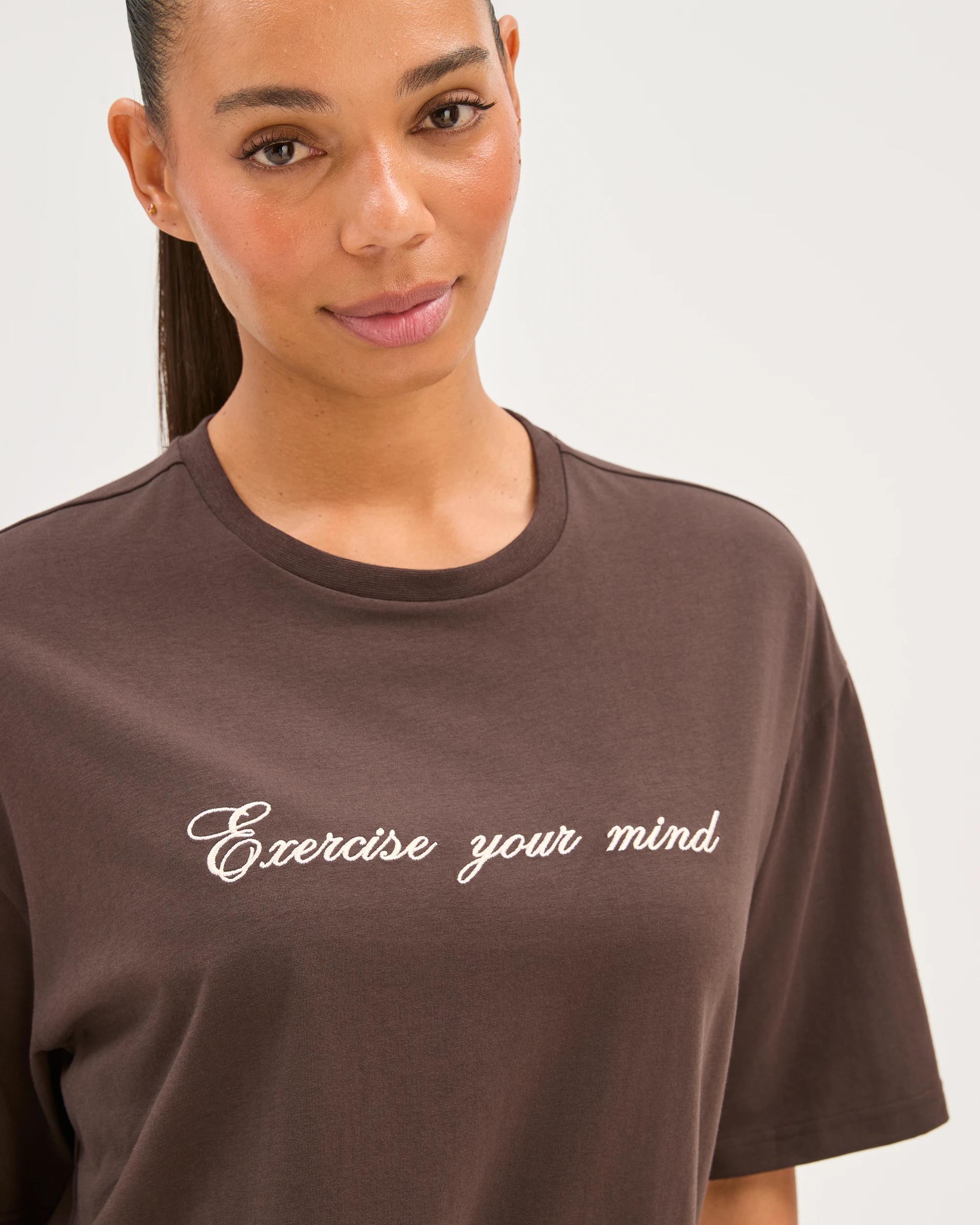 6 Target Active Australian Cotton Blend Oversized Graphic T-Shirt COCOA/EXERCISE, 6 of 7