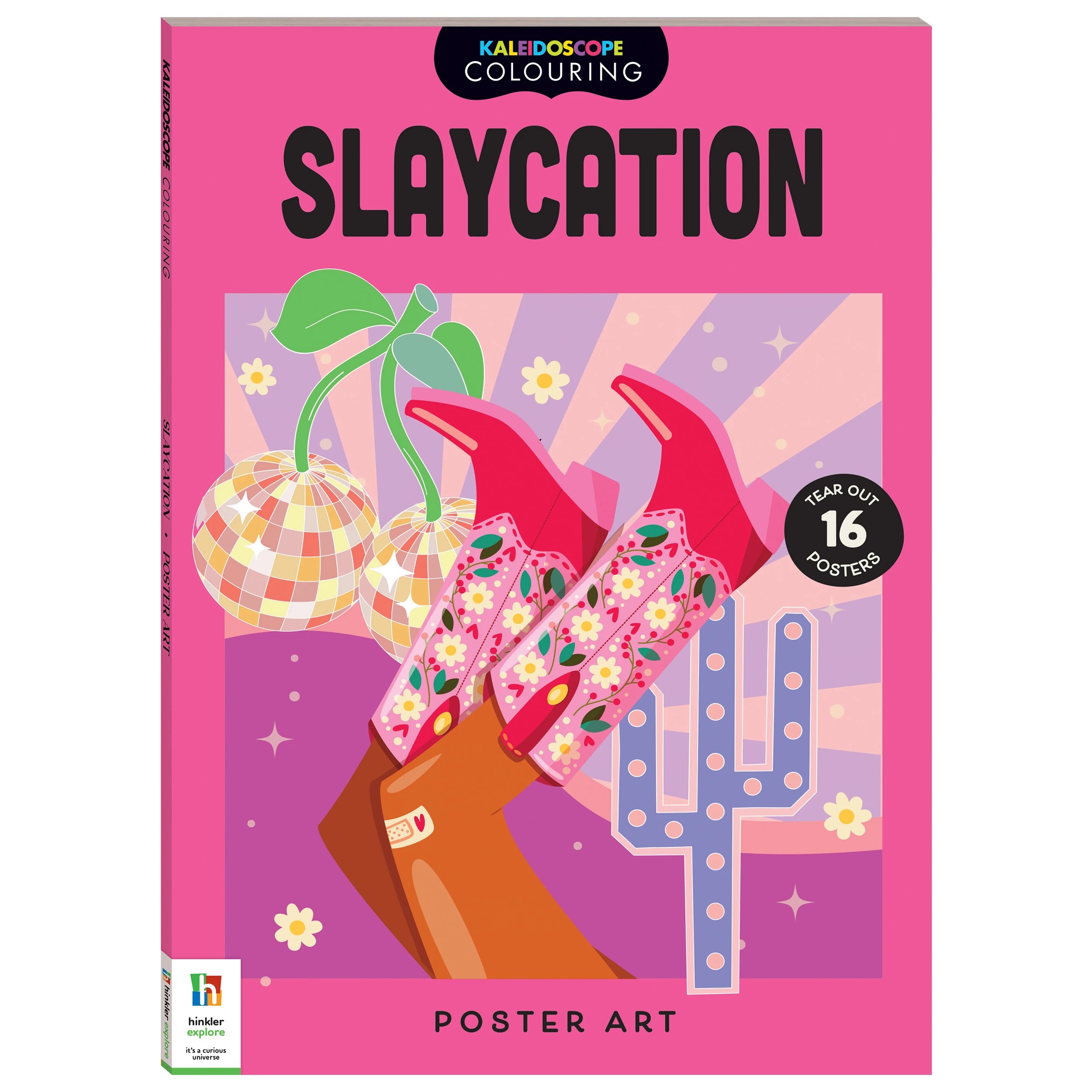 1 Kaleidoscope Colouring Poster Art: Slaycation - Book, 1 of 4