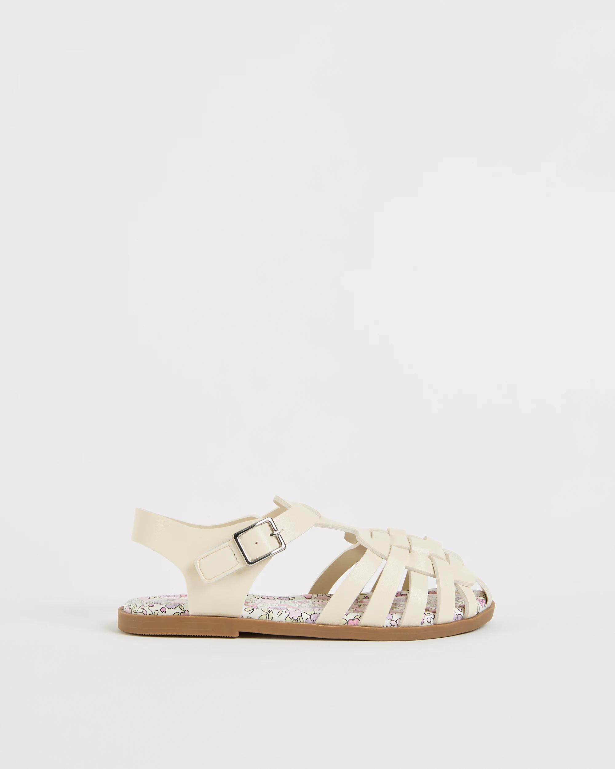 1 Target Kids Caged Gladiator Sandals WHITE, 1 of 3