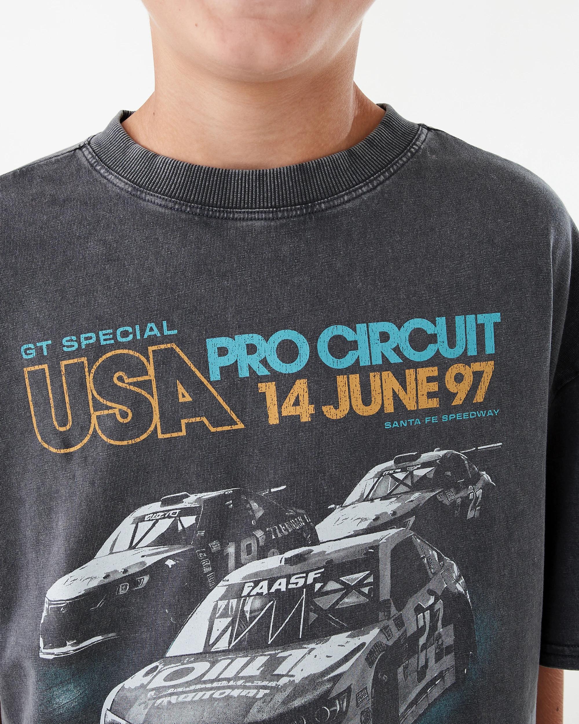 4 Short Sleeve Oversized Graphic T-shirt Gry Moto, 4 of 7