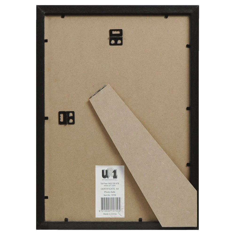 3 A4 Certificate Frame Brushed Black, 3 of 4