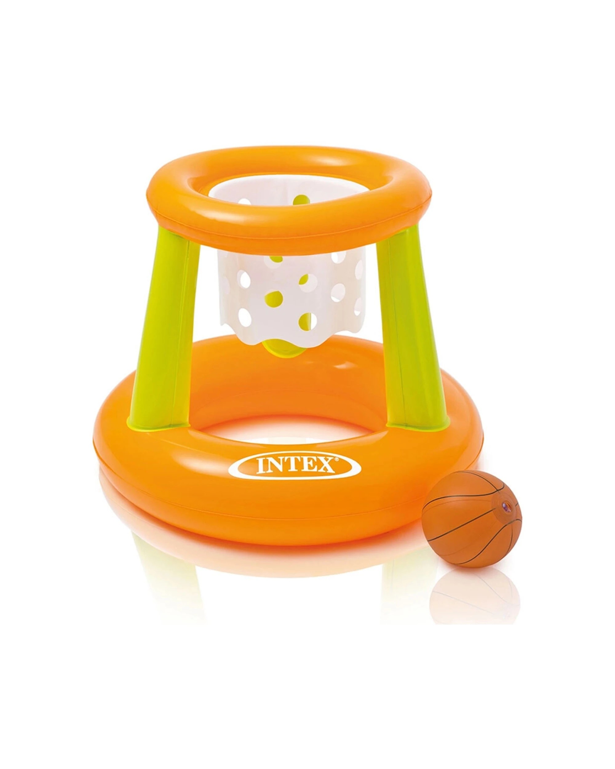 1 Intex 67cm Inflatable Floating Basketball Hoop Pool Toy Kids 3 Years Plus - Orange, 1 of 1