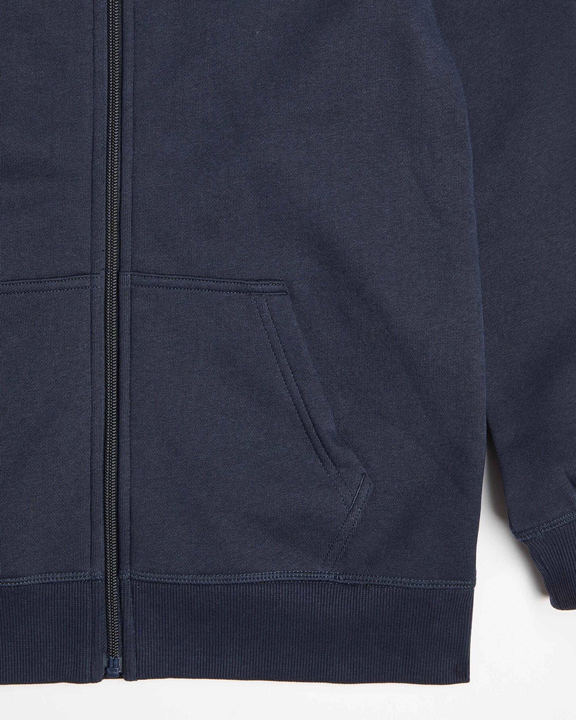 2 Target Australian Cotton Blend School Zip Through Fleece Jumper NAVY BLUE, 2 of 3