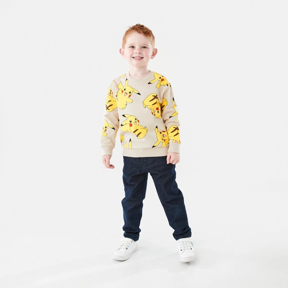 6 Pokemon License Print Crew Neck Sweatshirt Pokemon, 6 of 9