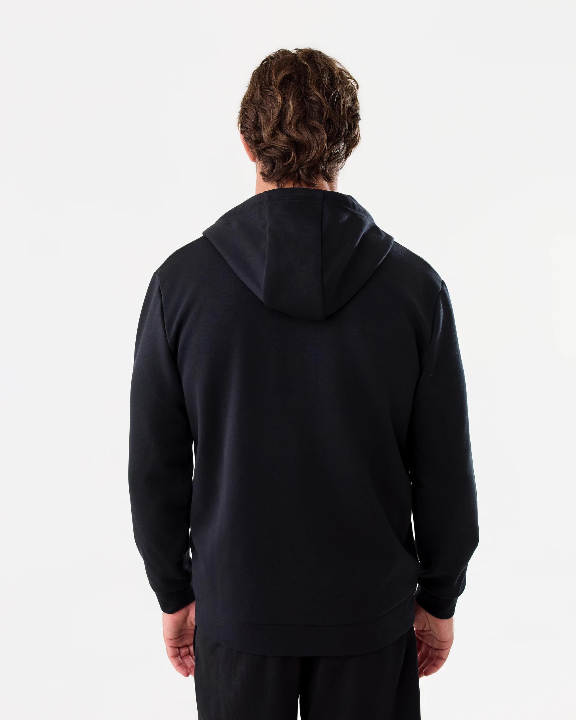 4 Active Mens Sports Tech Hoodie Black, 4 of 8