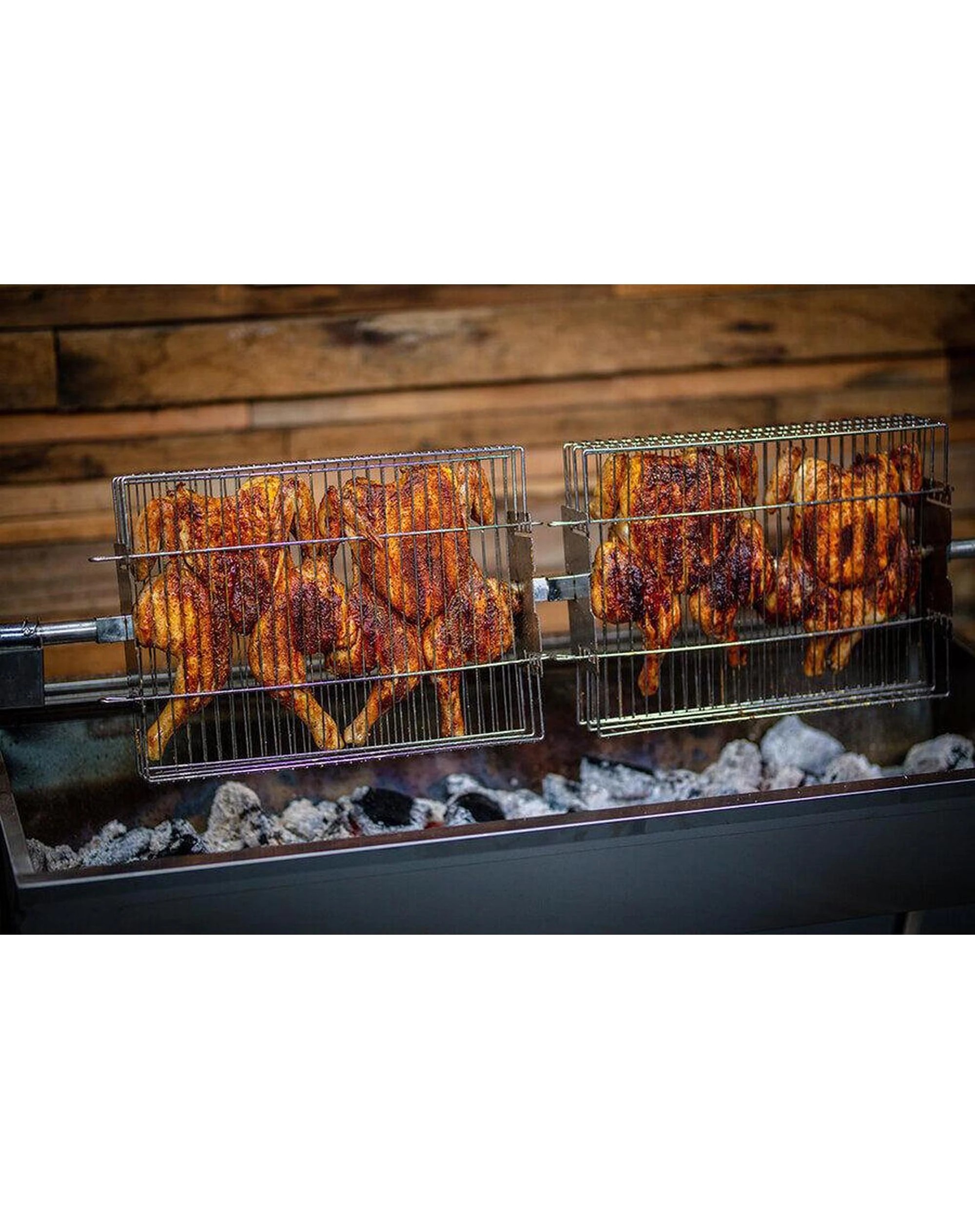 6 Flaming Coals Master 1200 Stainless Steel Spit Roaster - 30kg Motor Bundle, 6 of 10