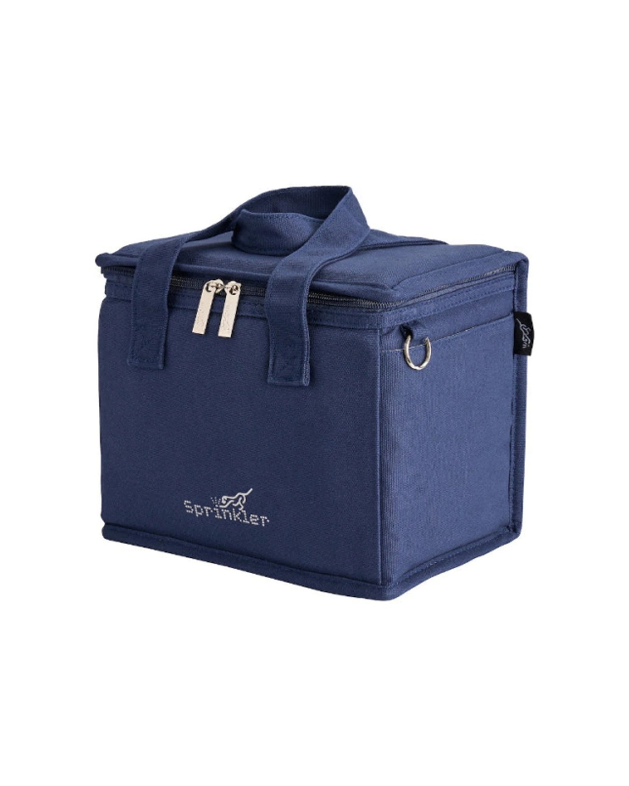 1 Sprinkler Fergus Insulated Canvas Lunch Bag Practical Design Navy - Blue, 1 of 3