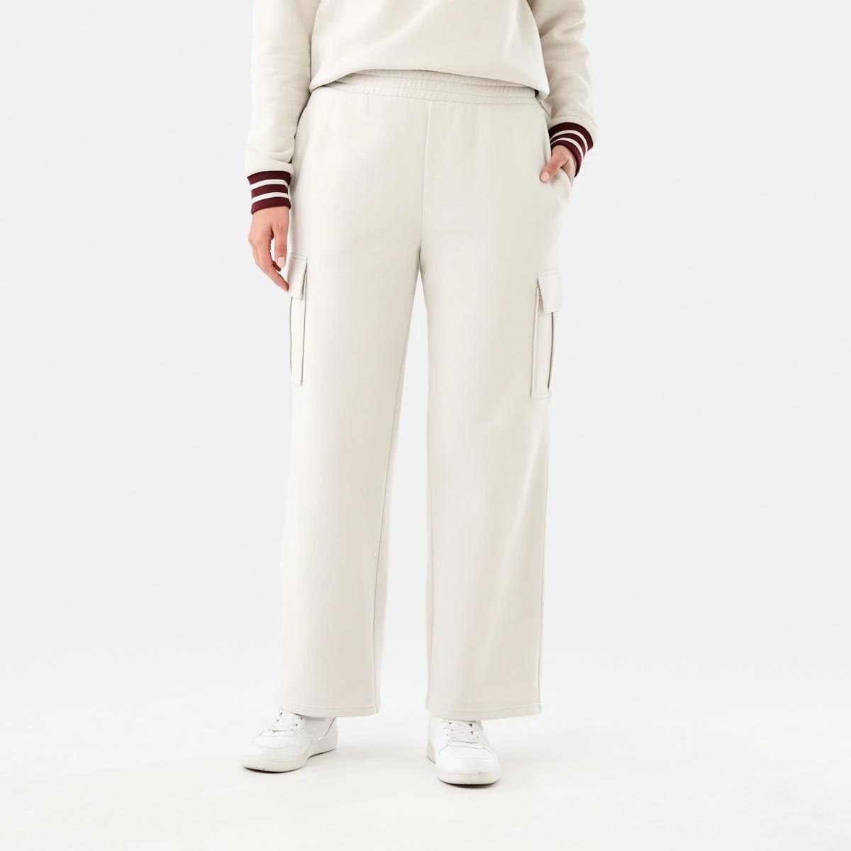 1 Cargo Wide Leg Trackpants Nat Beige, 1 of 7