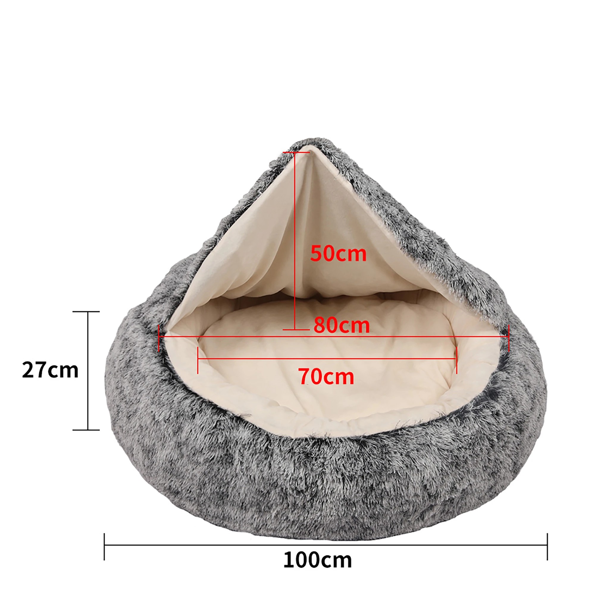 3 Pawz Hooded Pet Bed Extra Large, 3 of 7