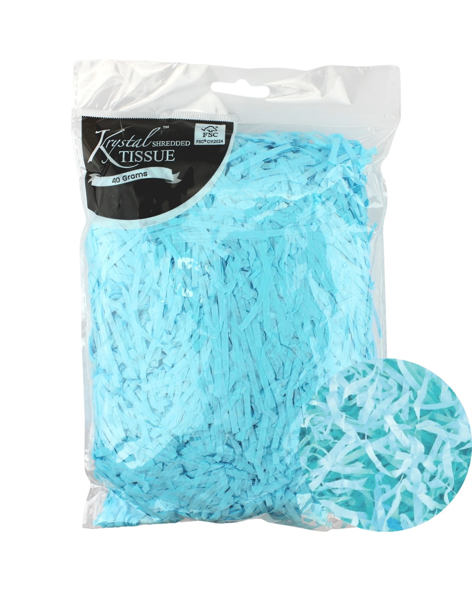 1 Artwrap Light Shredded Tissue Paper 40g Bag - Blue, 1 of 1