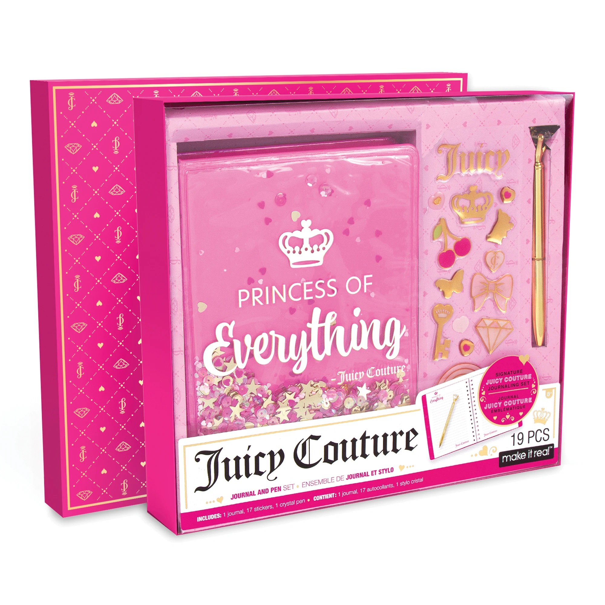 1 19 Piece Make It Real: Juicy Couture Princess of Everything Signature Journaling Set, 1 of 7