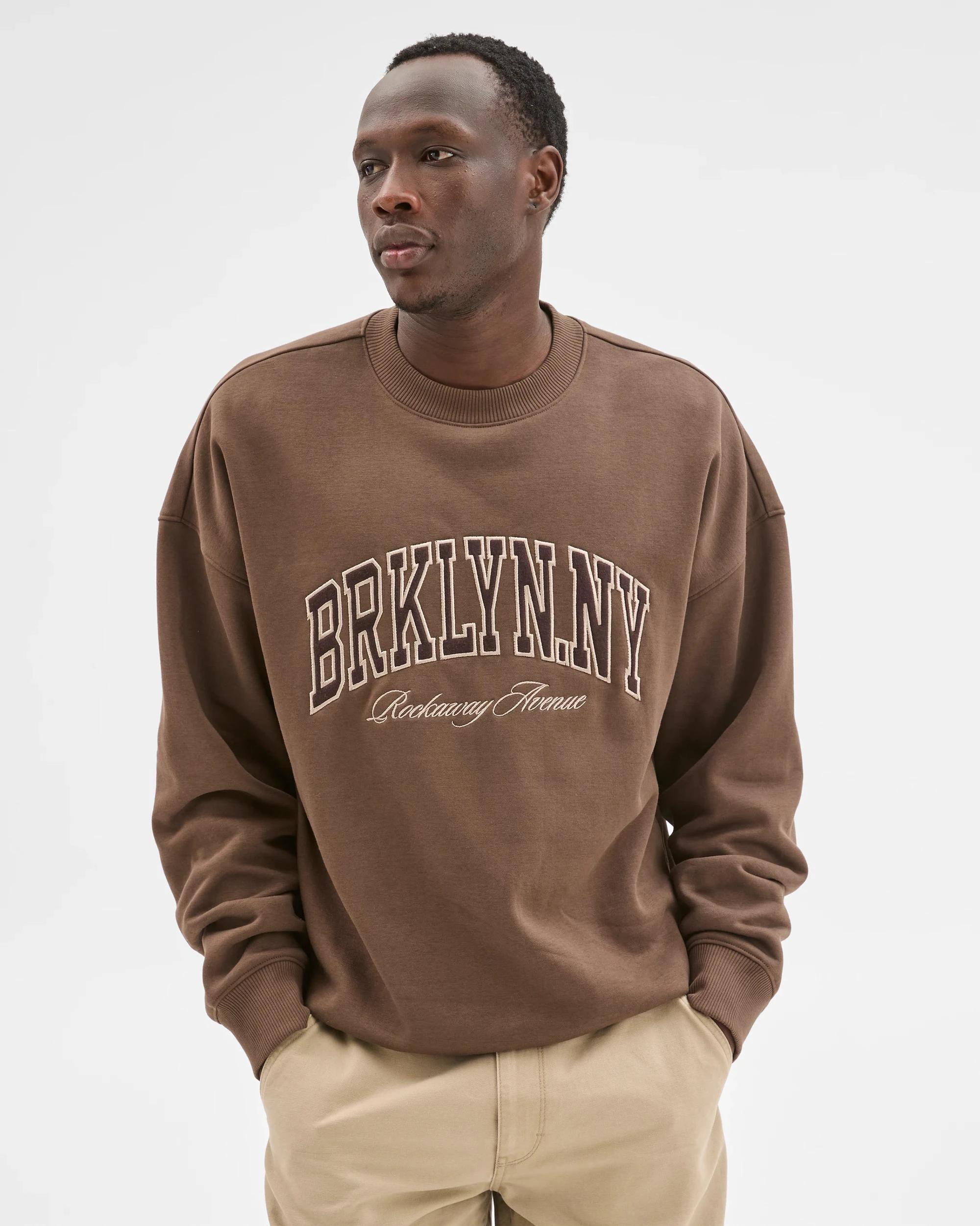 3 Commons Australian Cotton Blend Graphic Jumper CHOC BROWN, 3 of 6