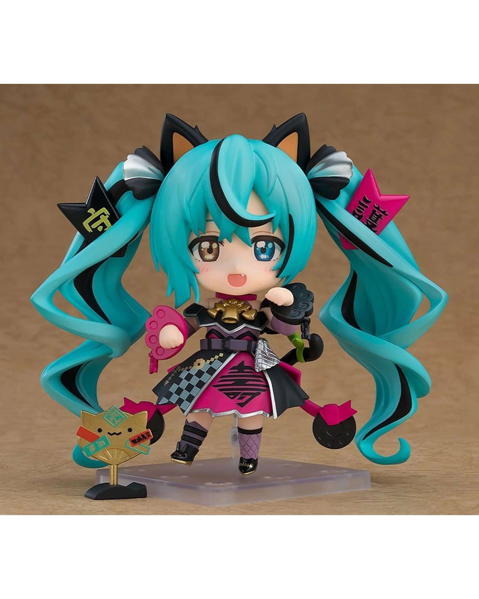 2 Nendoroid Vocal Series 01 Hatsune Miku Black Maneki Miku Version Figure, 2 of 6