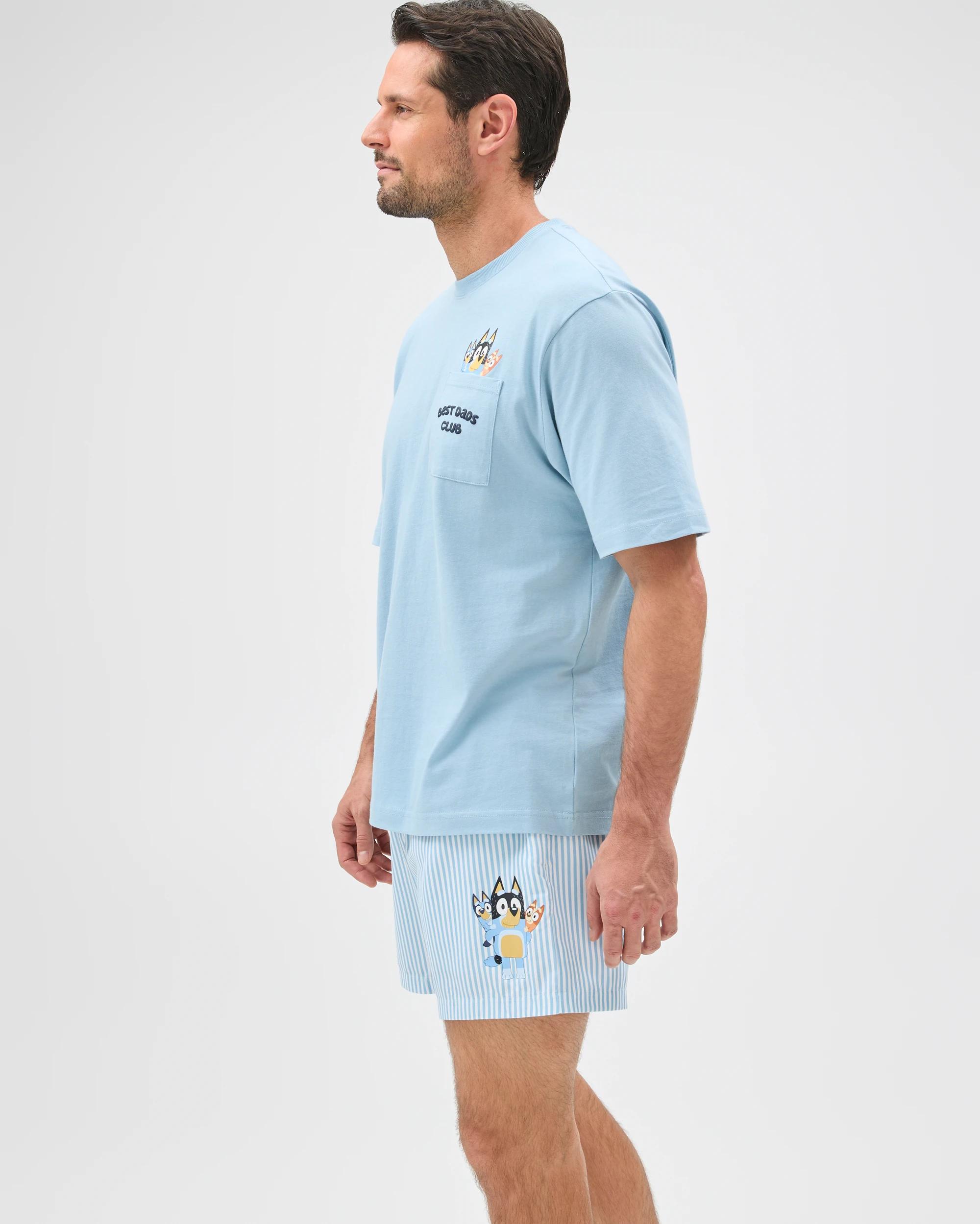 5 Bluey Australian Cotton Best Dad T-Shirt MID BLUE, 5 of 7