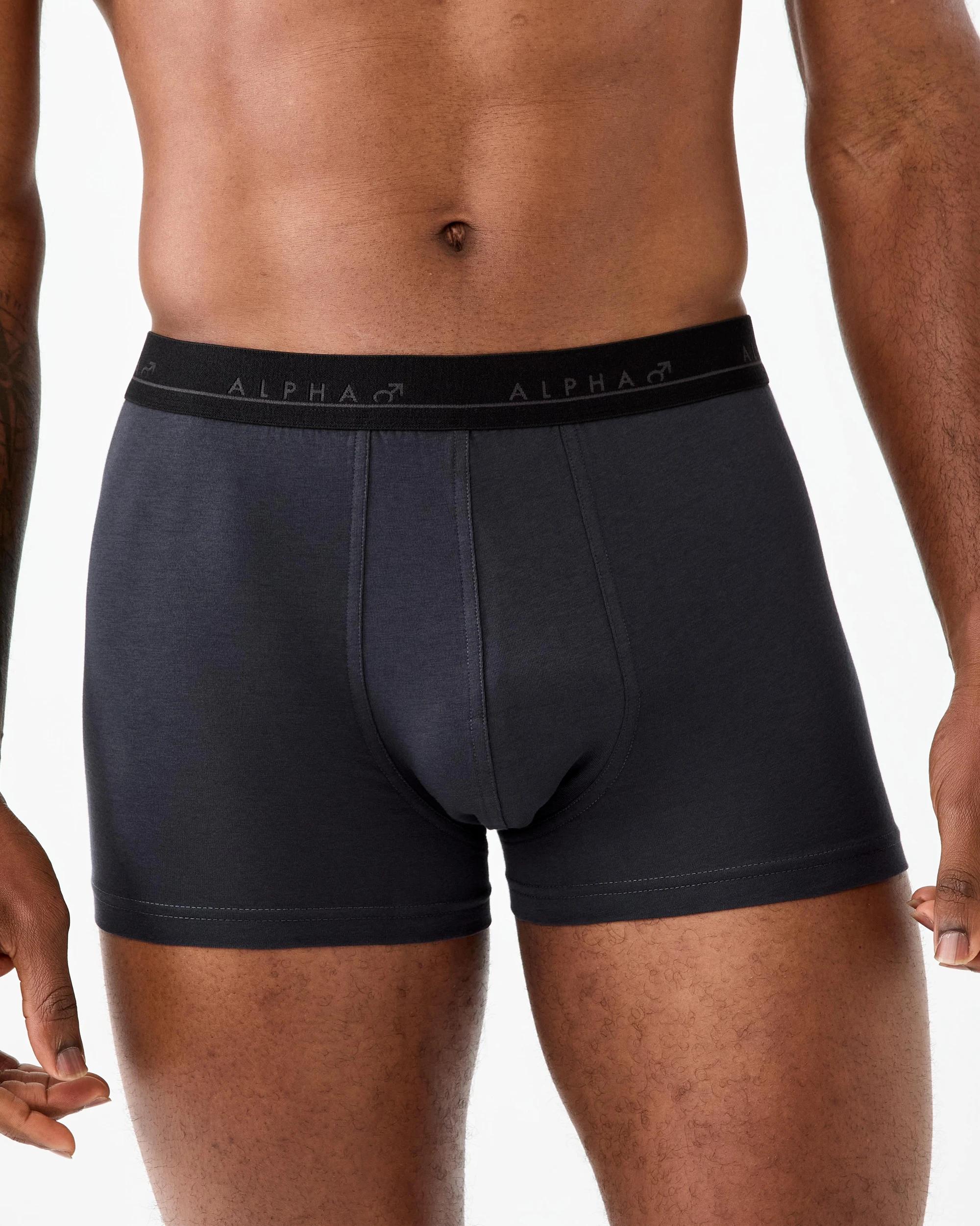 6 5 Pack Plain Trunks Navy Grey, 6 of 10