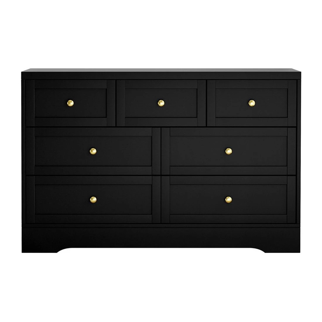 5 Artiss 7 Chest of Drawers Dresser Table - Black, 5 of 8