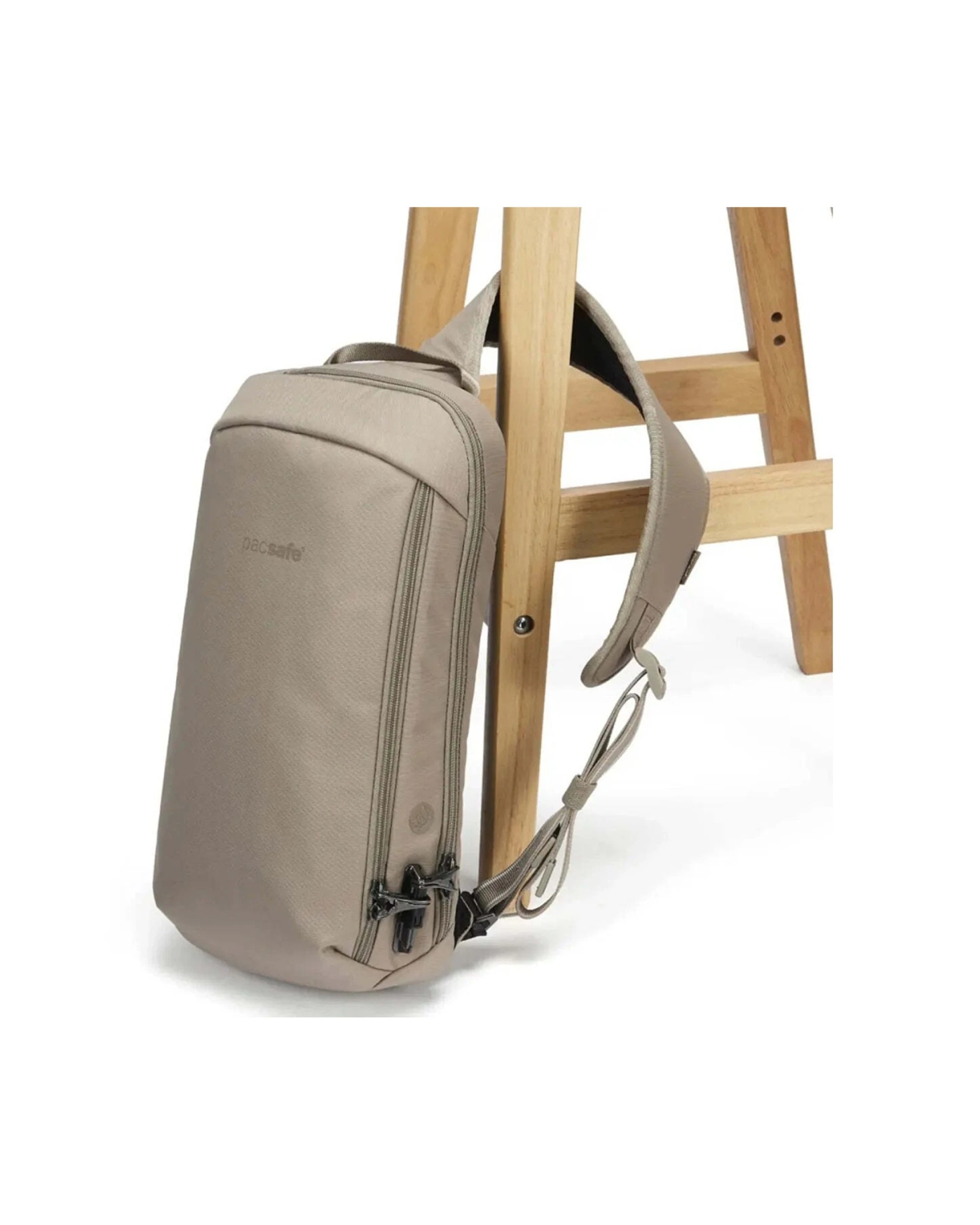 6 Pacsafe V Tech Anti-Theft RFID Blocking Slashguard Sling Pack 10L Secure - Brown, 6 of 7