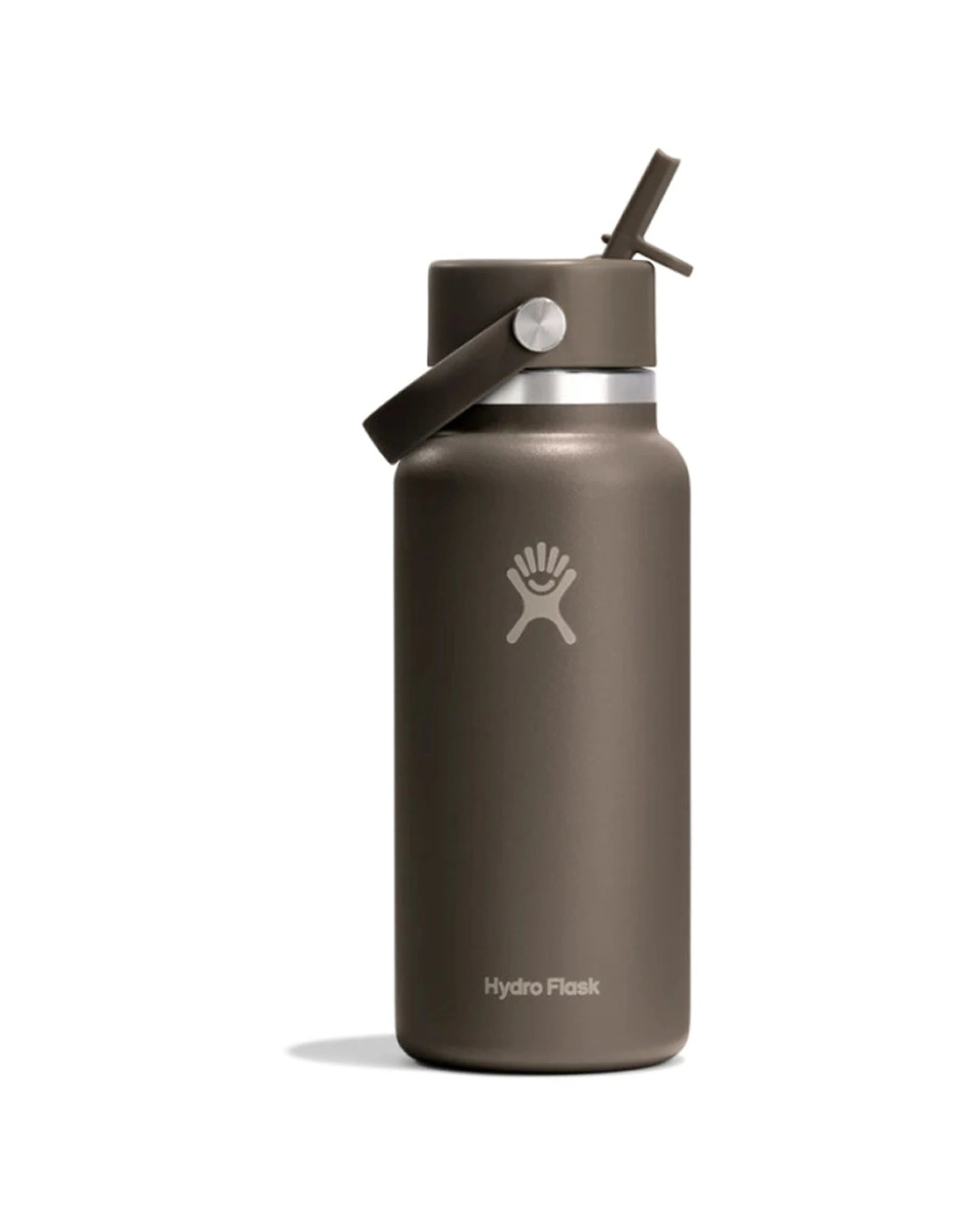 1 Hydro Flask Wide Flex Straw Cap Insulated Drink Bottle Leakproof 32oz Sandpiper - Grey, 1 of 2