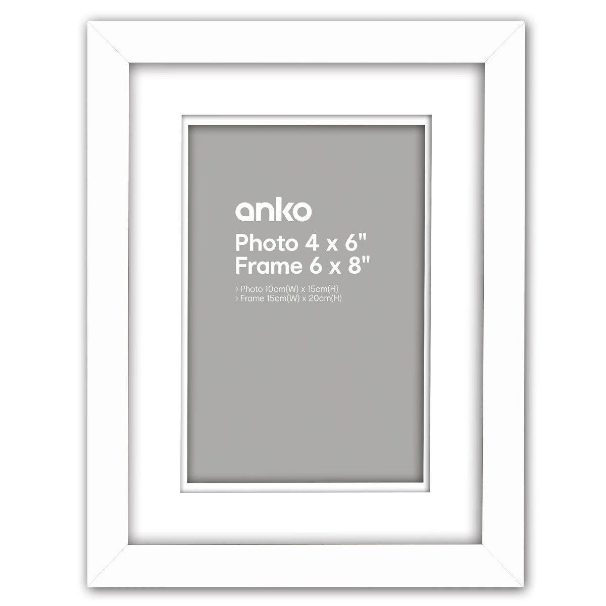1 Nice Photo Frame - 4in. x 6in. (10cm x 15cm), White, 1 of 1
