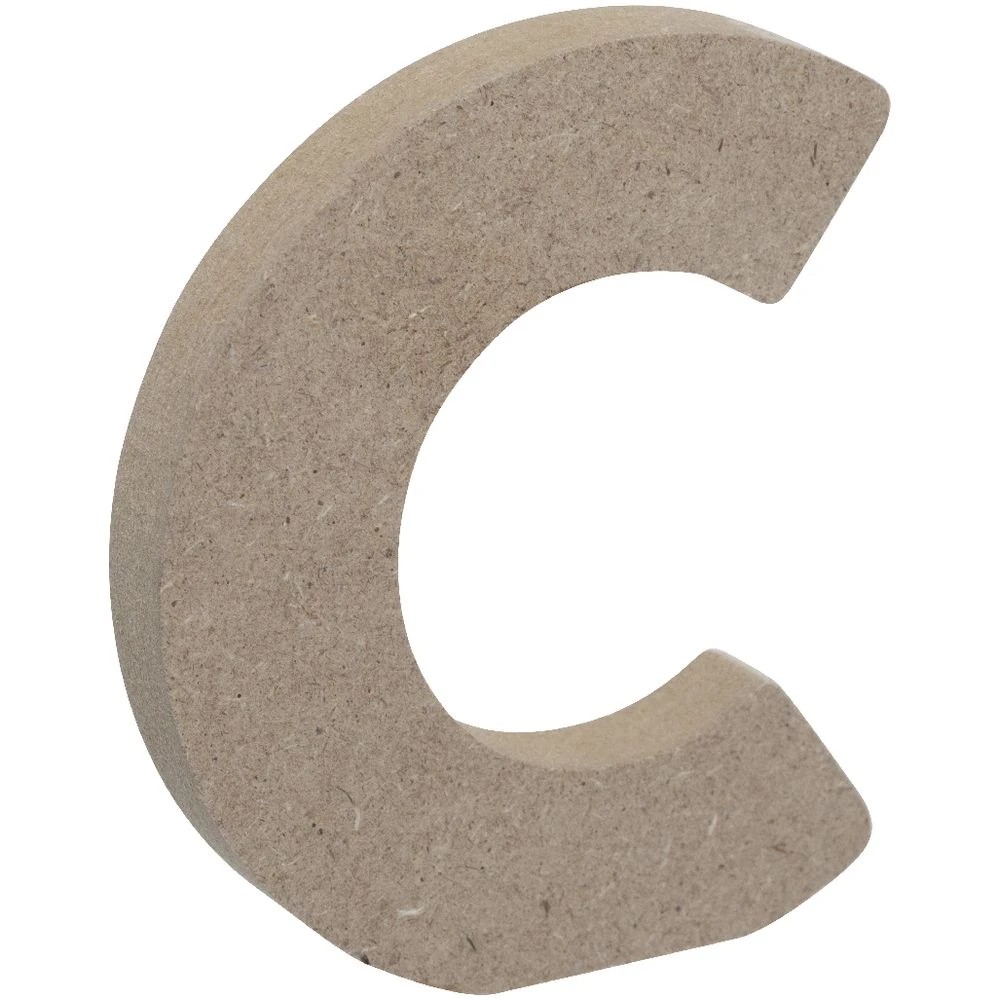 3 Born Wooden Alphabet Letter C 10cm, 3 of 3