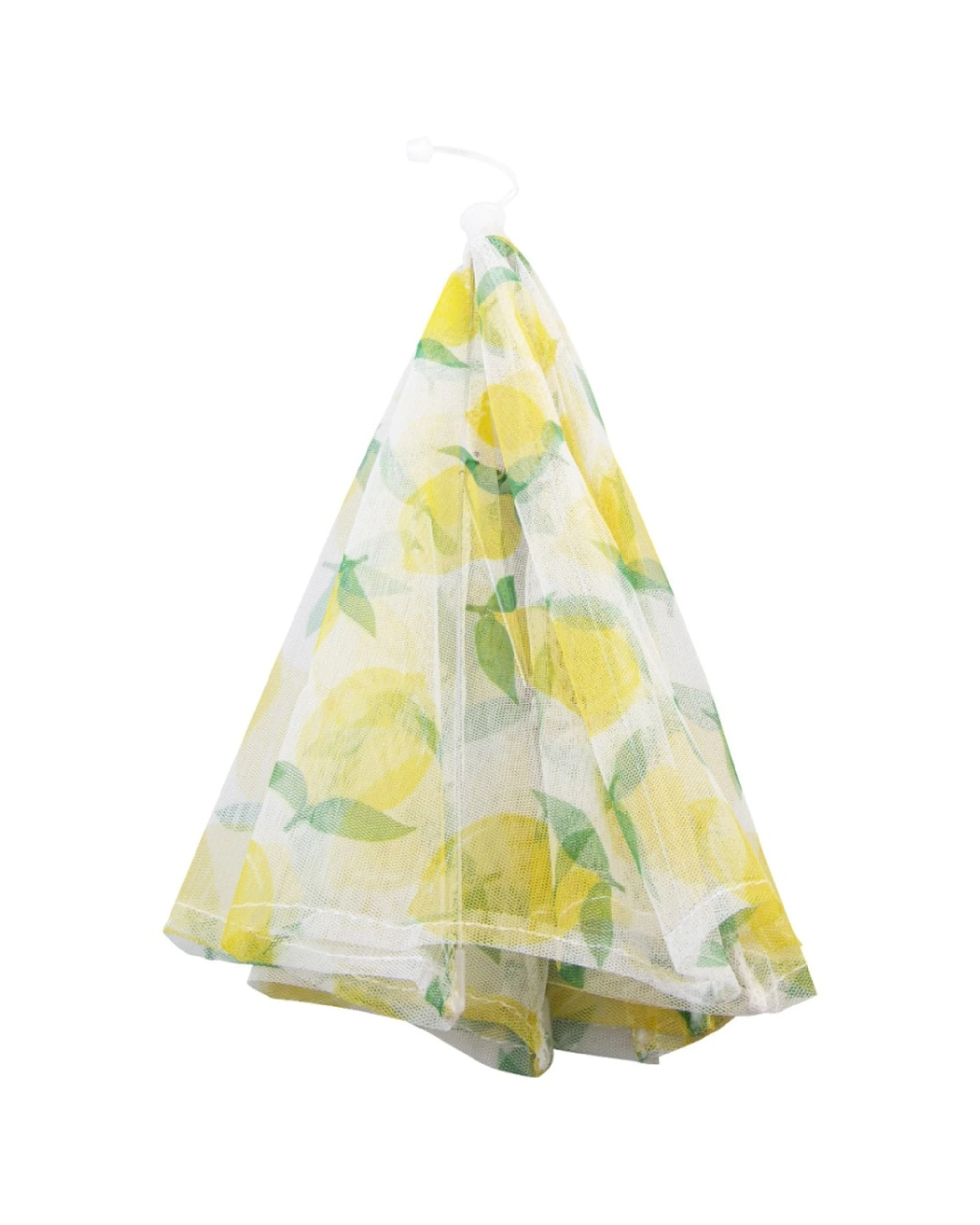 2 Alfresco Lane Round Nylon Net Food Cover Pop Up Mesh Dome Lemons Pattern 40cm - Pattern, 2 of 3
