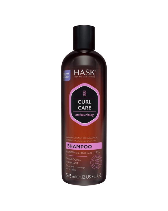 Hask Curl Care Moisturizing Shampoo, Coconut Oil Argan Oil Vitamin E and Curl Activating Complex -  355ml - Multi