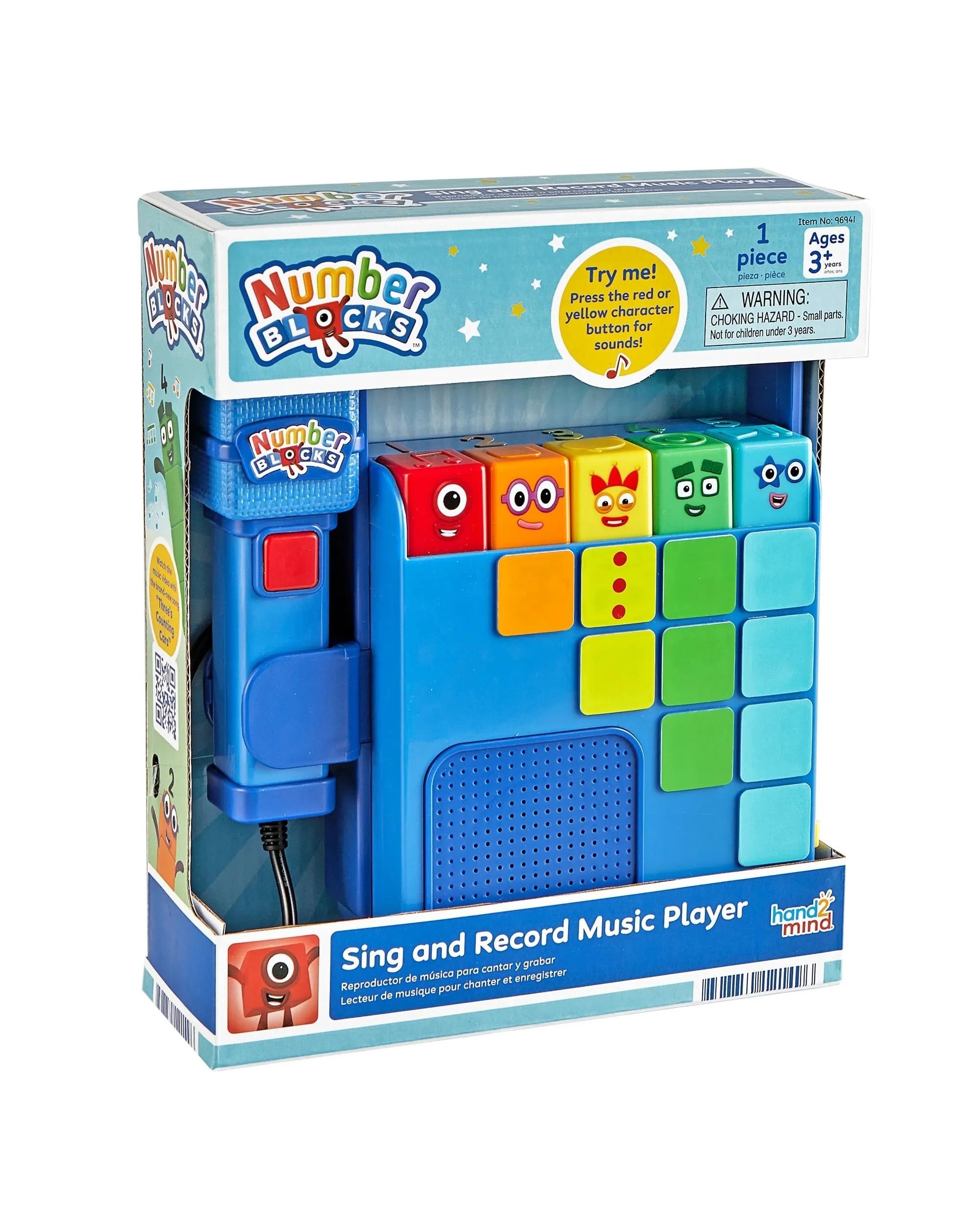 1 Numberblocks Sing and Record Music Player, 1 of 8