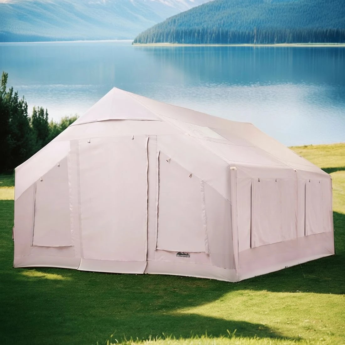 4 Weisshorn Camping Tent Inflatable Beach Tent 6 Person 360CM - Multi, 4 of 5