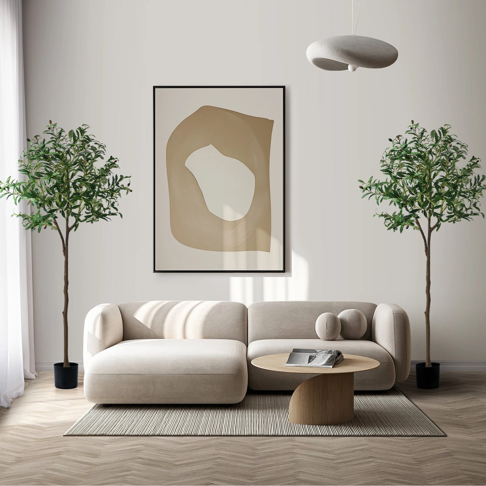 4 Livsip 2 Pack Artificial Olive Tree 150cm Faux Potted Plants - Green, 4 of 10