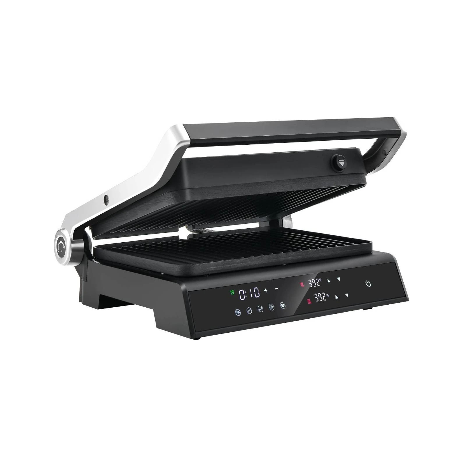 1 Costway 3 in 1 Electric Panini Press Grill 2000W Sandwich Maker w/4H Timer - Black, 1 of 1