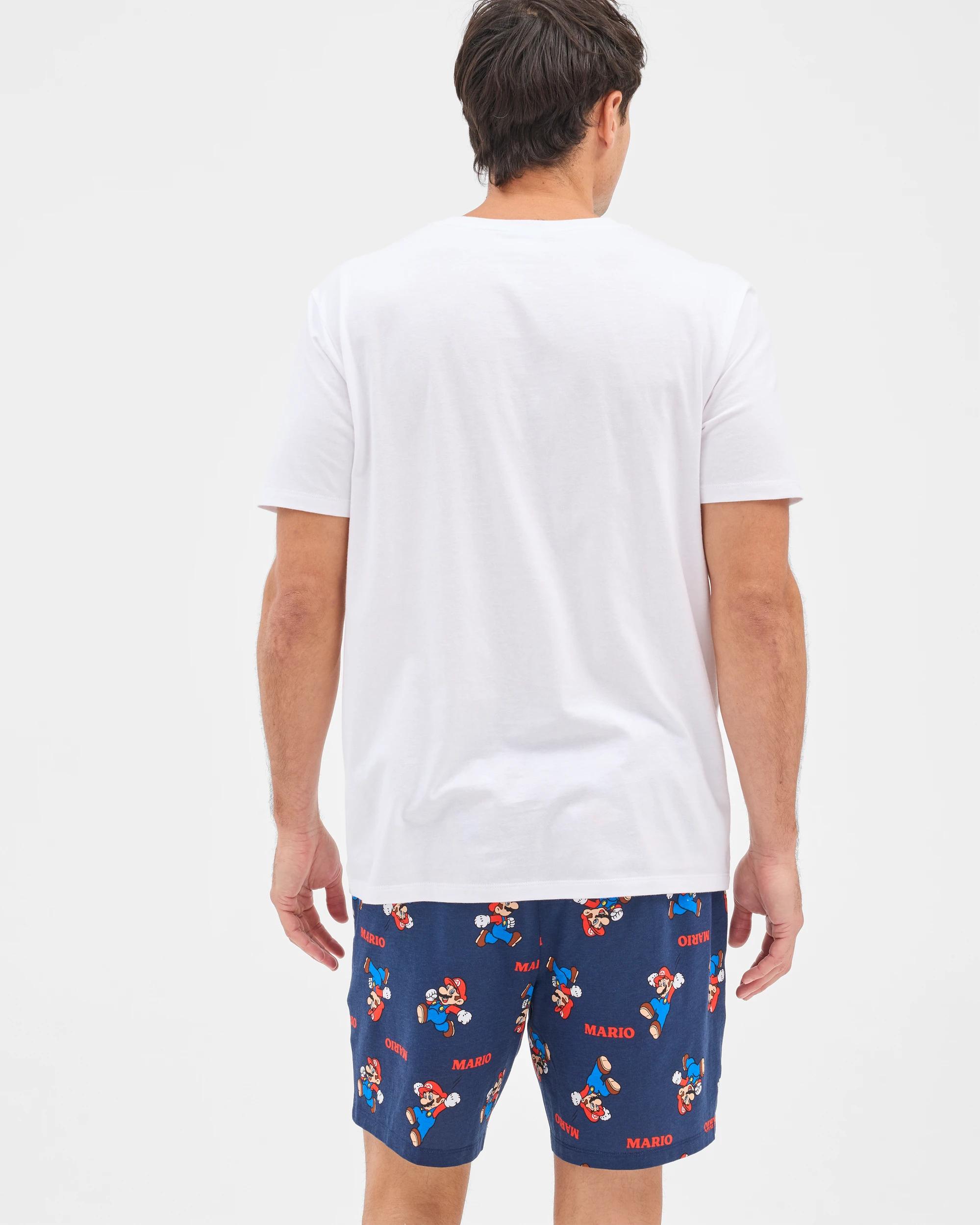 7 Licensed Super Mario Australian Cotton Pyjama Set MARIO CART WHITE, 7 of 7