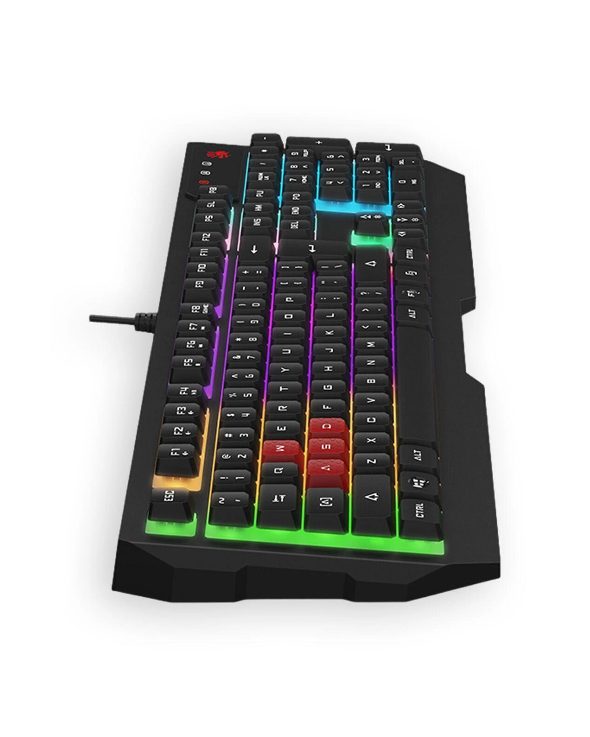 5 Bloody B315N Black USB Wired FullSize Neon Backlit Gaming Keyboard, 5 of 5