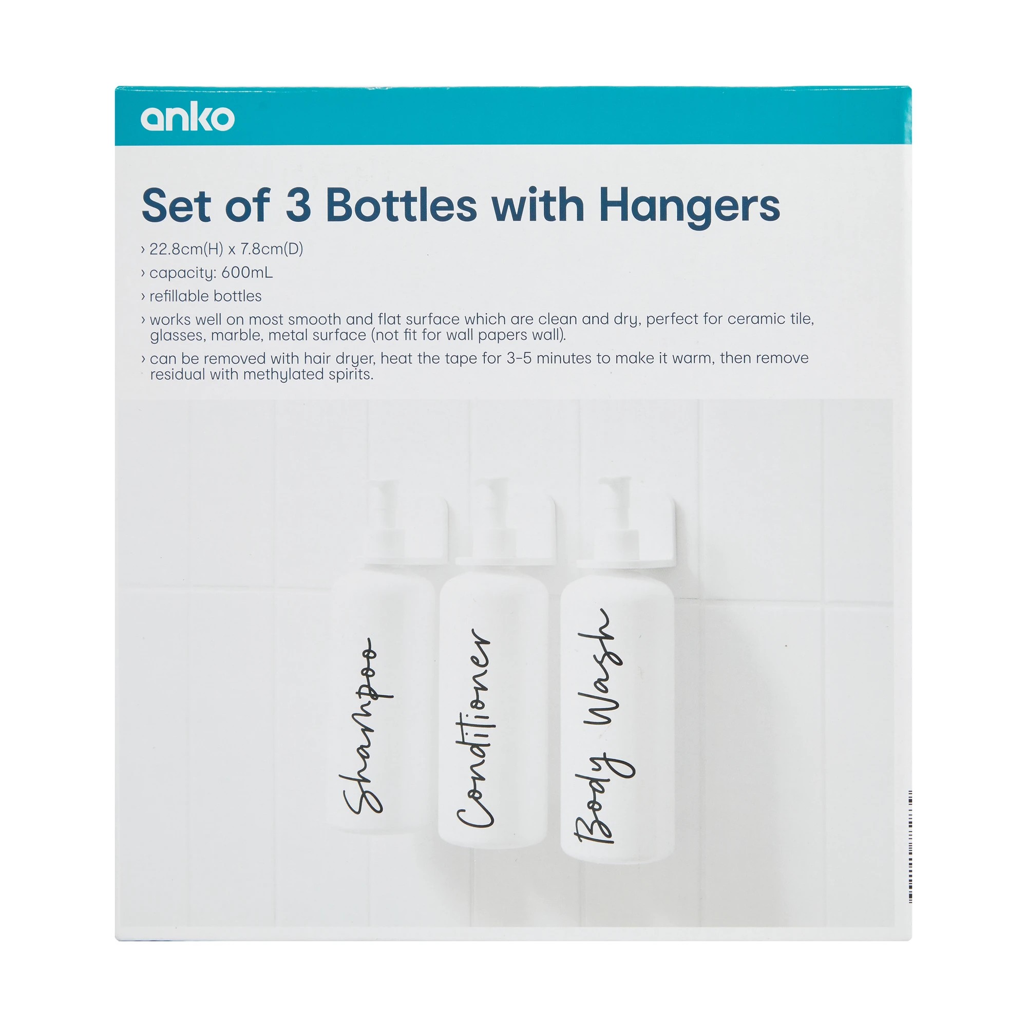 9 Set of 3 Bottles with Hangers, 9 of 10