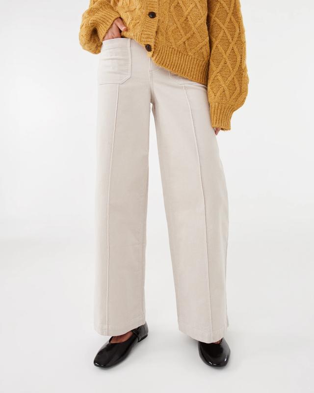 Pocket Front Wide Leg Corduroy P