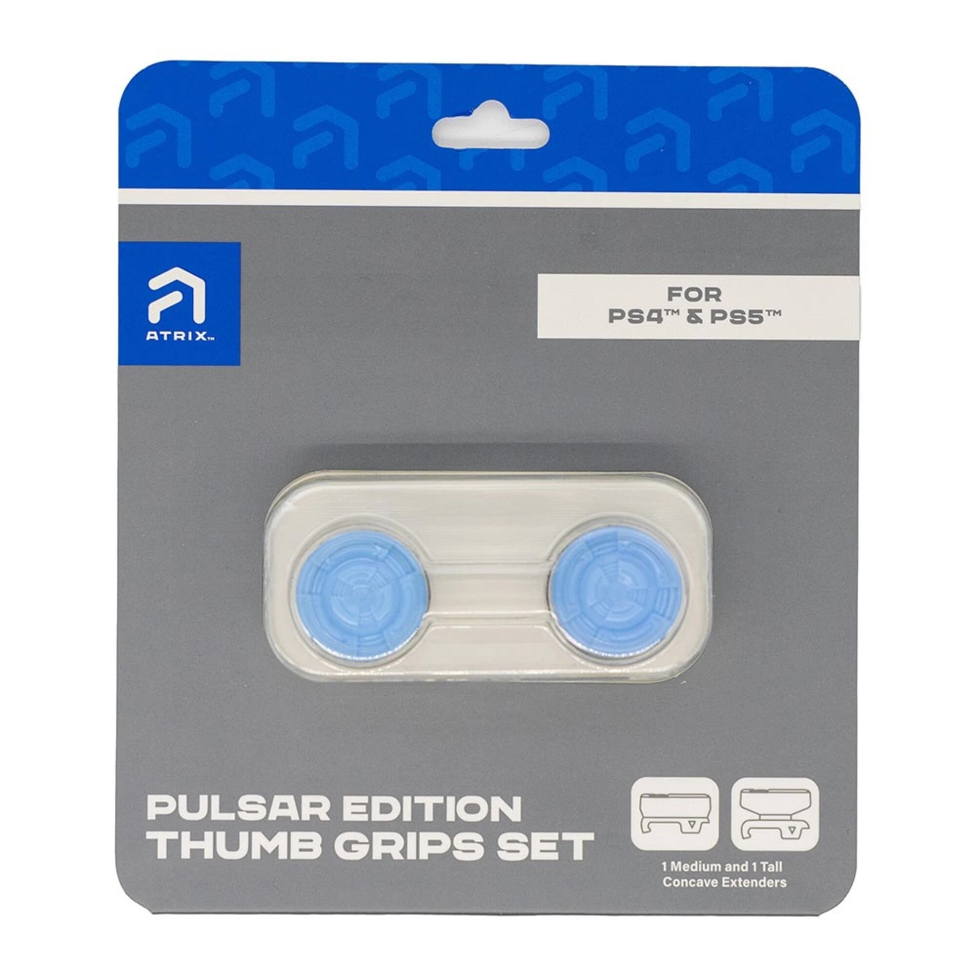 1 Atrix Pulsar Edition Thumbgrip Set for PlayStation 4 & PlayStation 5 - Blue, 1 of 2