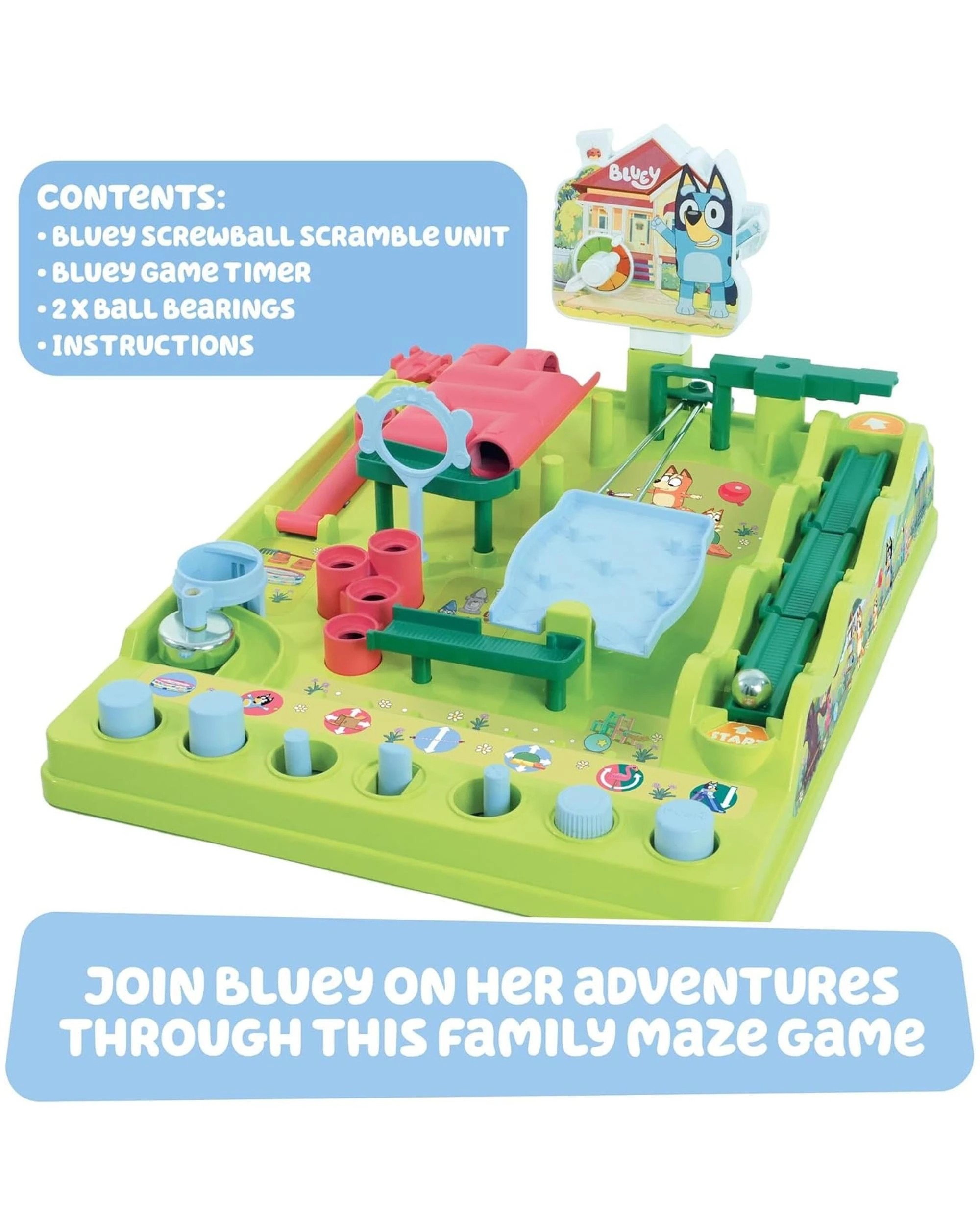 6 Bluey Screwball Scramble Marble Maze, 6 of 6