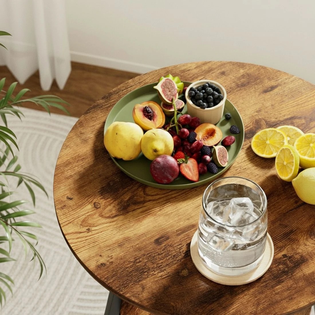 7 Artiss Industrial Bar Table with 2-Tier Organizer - Brown, 7 of 8