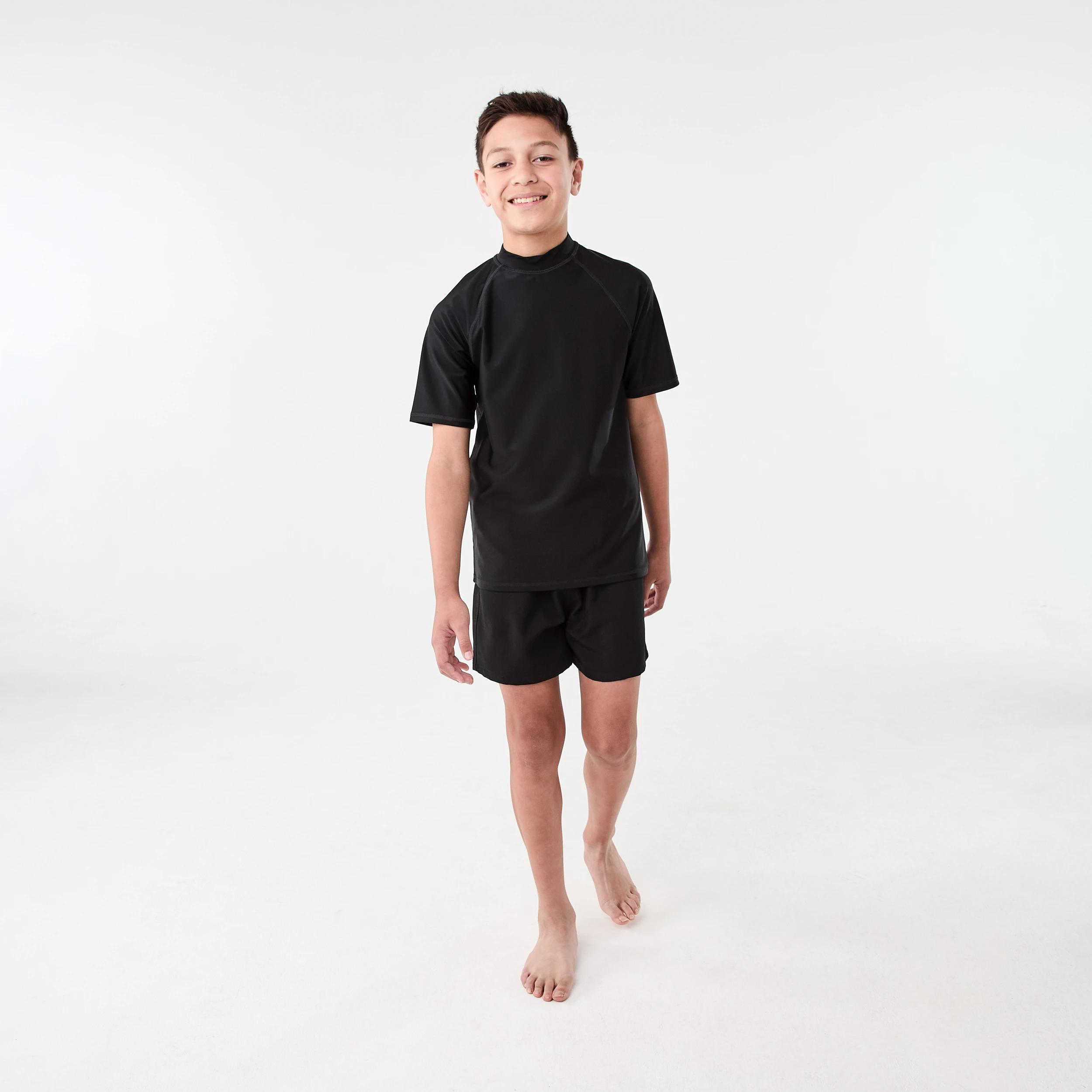 5 Short Sleeve Basic Rash Vest BLACK, 5 of 6