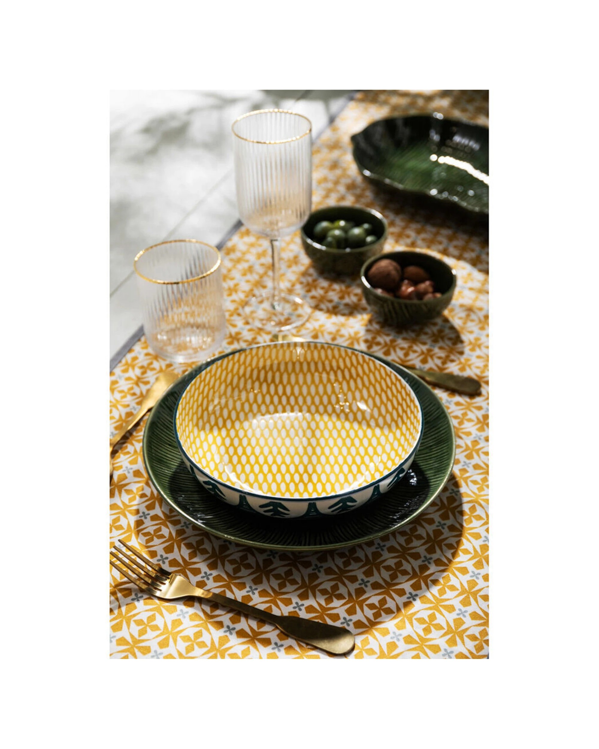 8 Mikasa 8PK Leafy Ceramic Bowl Round Dinnerware Stoneware 21cm - Multi, 8 of 8