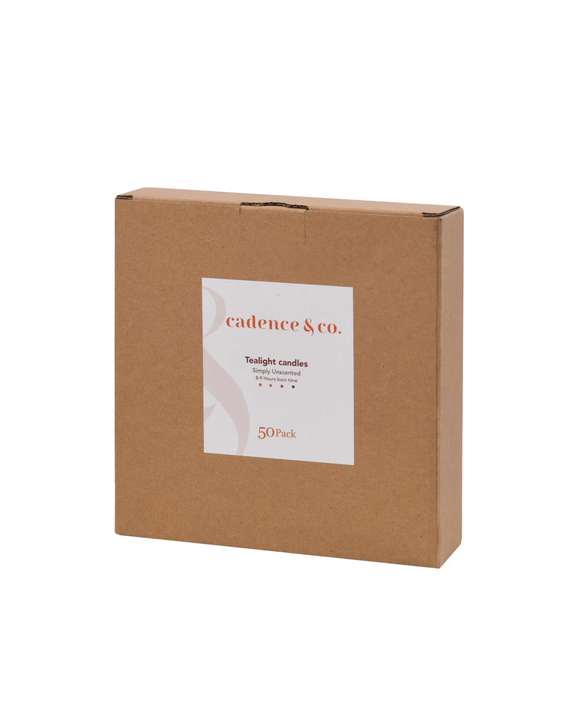 6 Cadence & Co. Aluminum Cup Tealight Candle Set 200 - White, 6 of 6