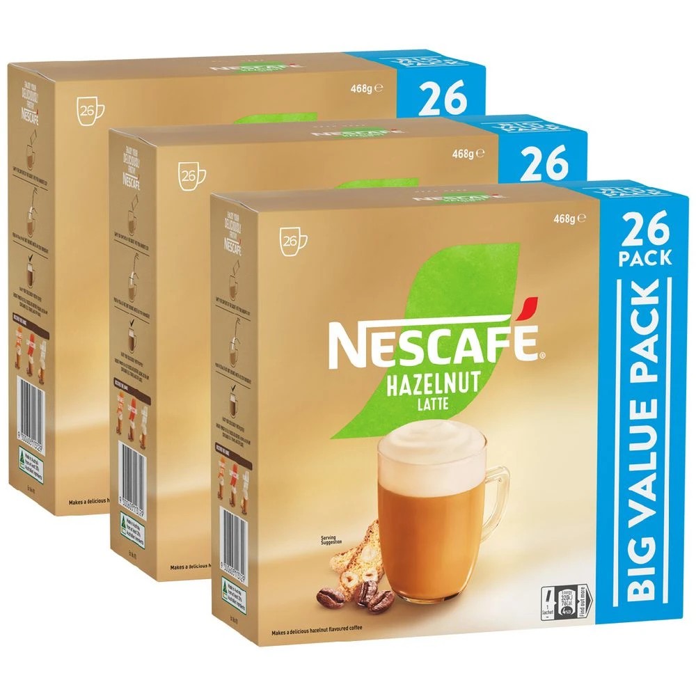 1 Nescafe Hazelnut Sachets 78 Pack, 1 of 5