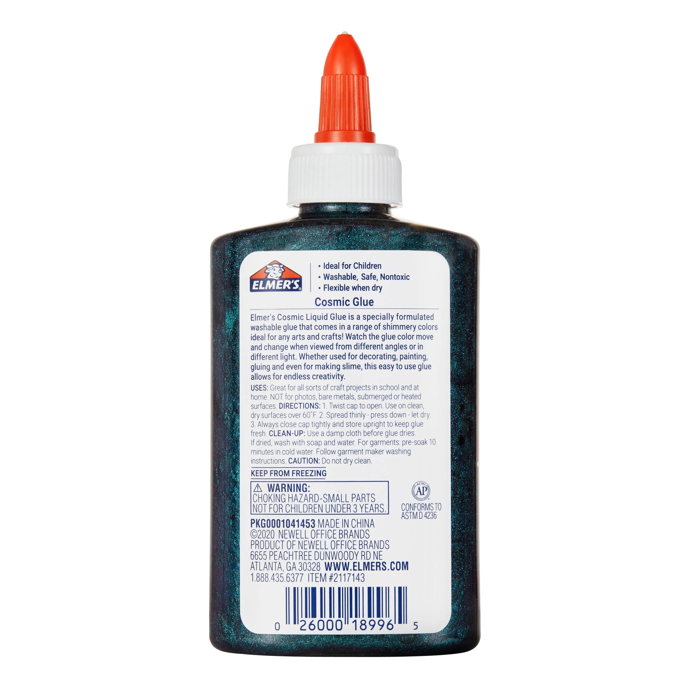 2 Elmer's Cosmic Liquid Glue 147ml - Teal and Purple, 2 of 5