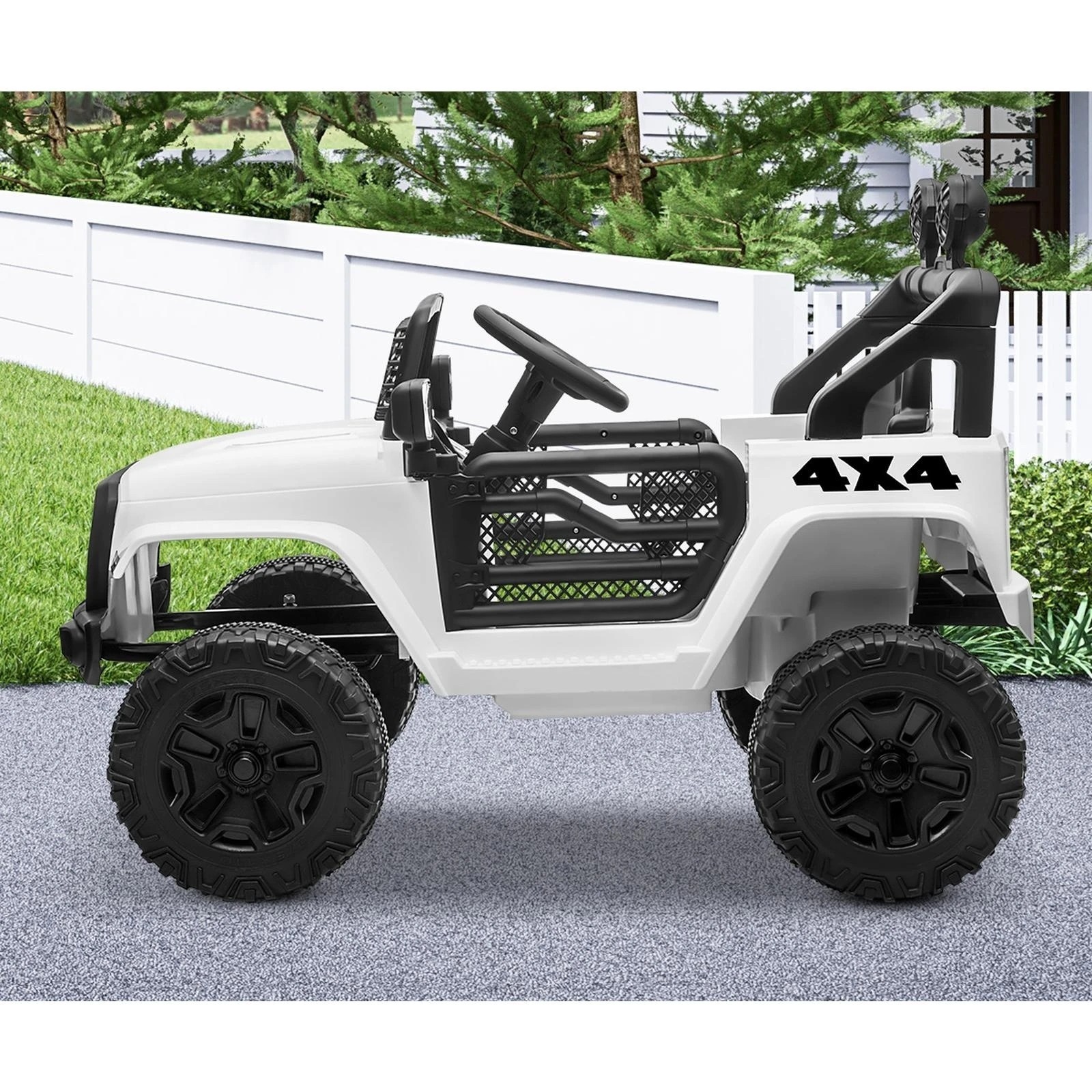 7 Mazam Kids Ride On Car Electric Toys Jeep 12v Remote Vehicle Car Gift
 - White, 7 of 10