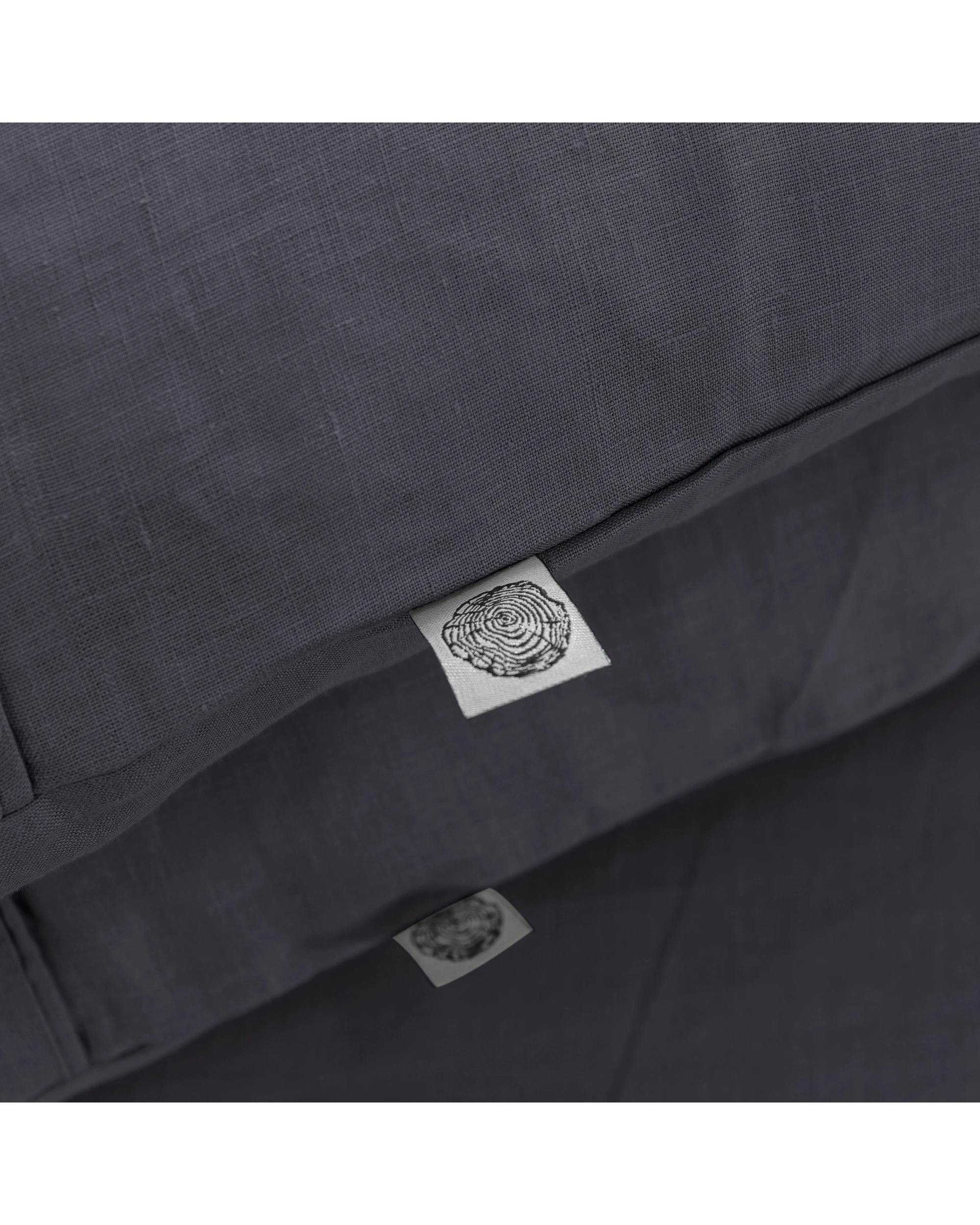 5 Natural Home Vintage Washed 100% Hemp Sheet Set - Queen Bed - Charcoal, 5 of 7