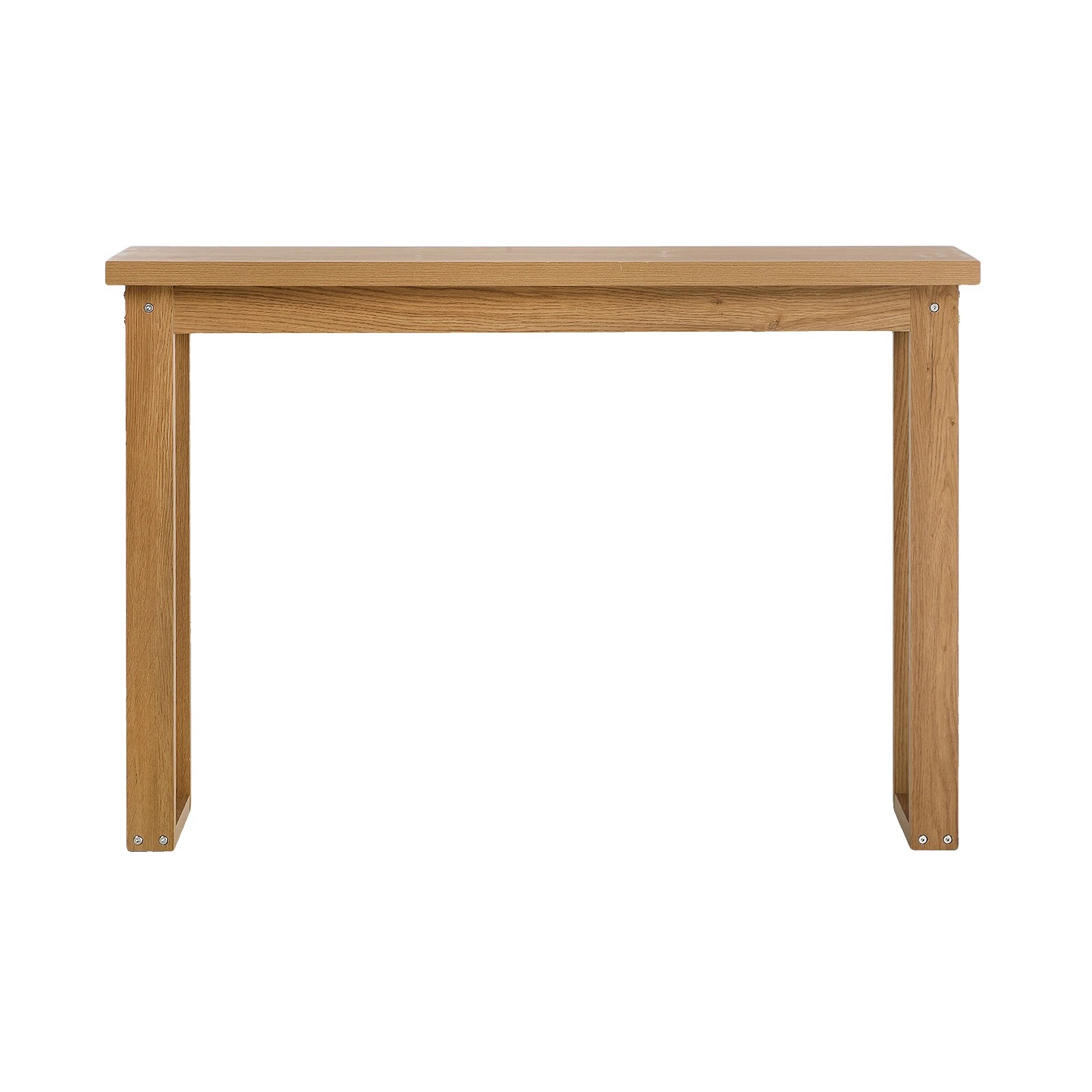 6 Oikiture Console Table Narrow Hall Entryway Desk Sofa Table Display Shelf - Natural, 6 of 7