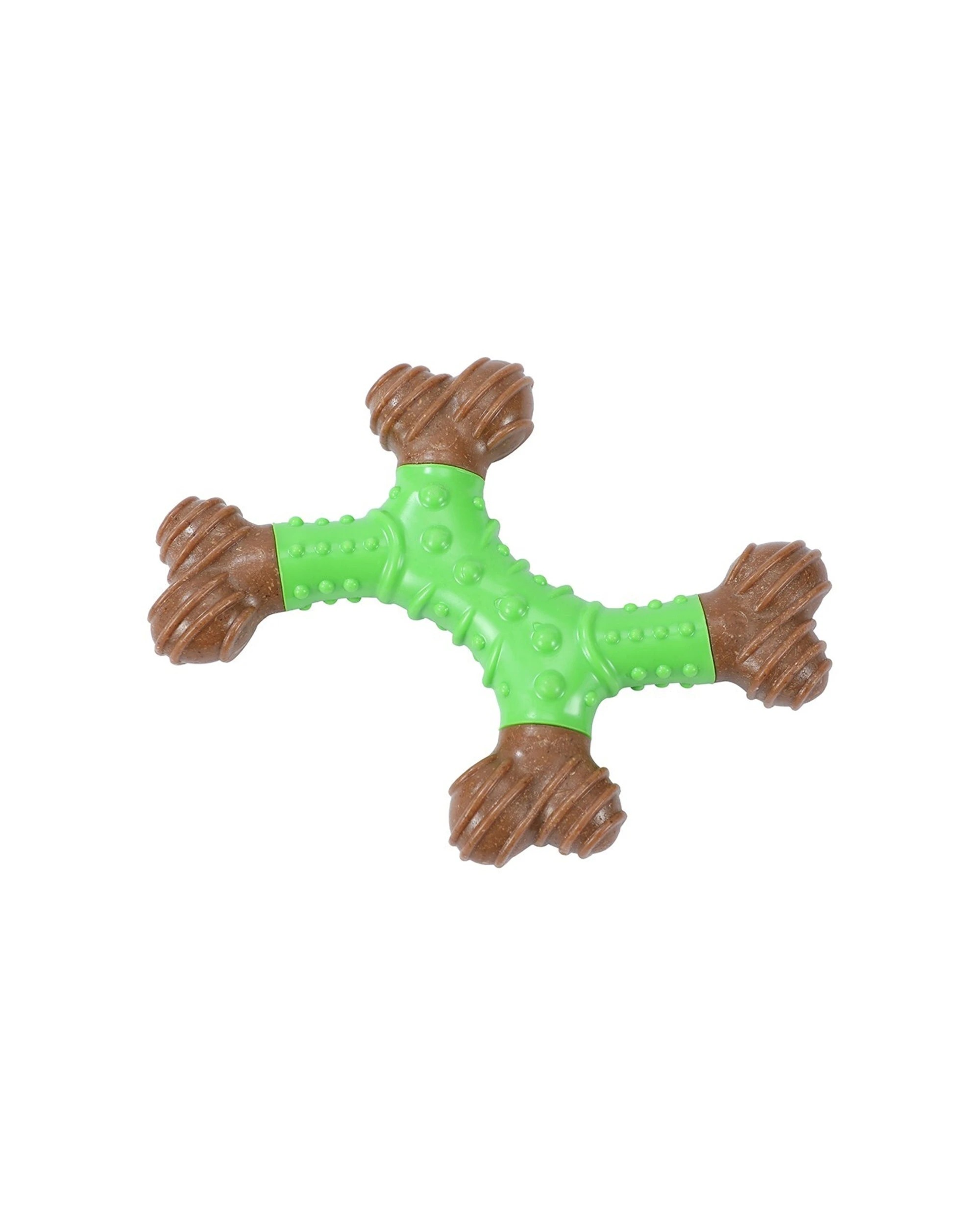 4 Paws And Claws BooBone 4 Way Dental Dog Bone Chew Toy 3 Pack Spearmint Bamboo - Green, 4 of 4