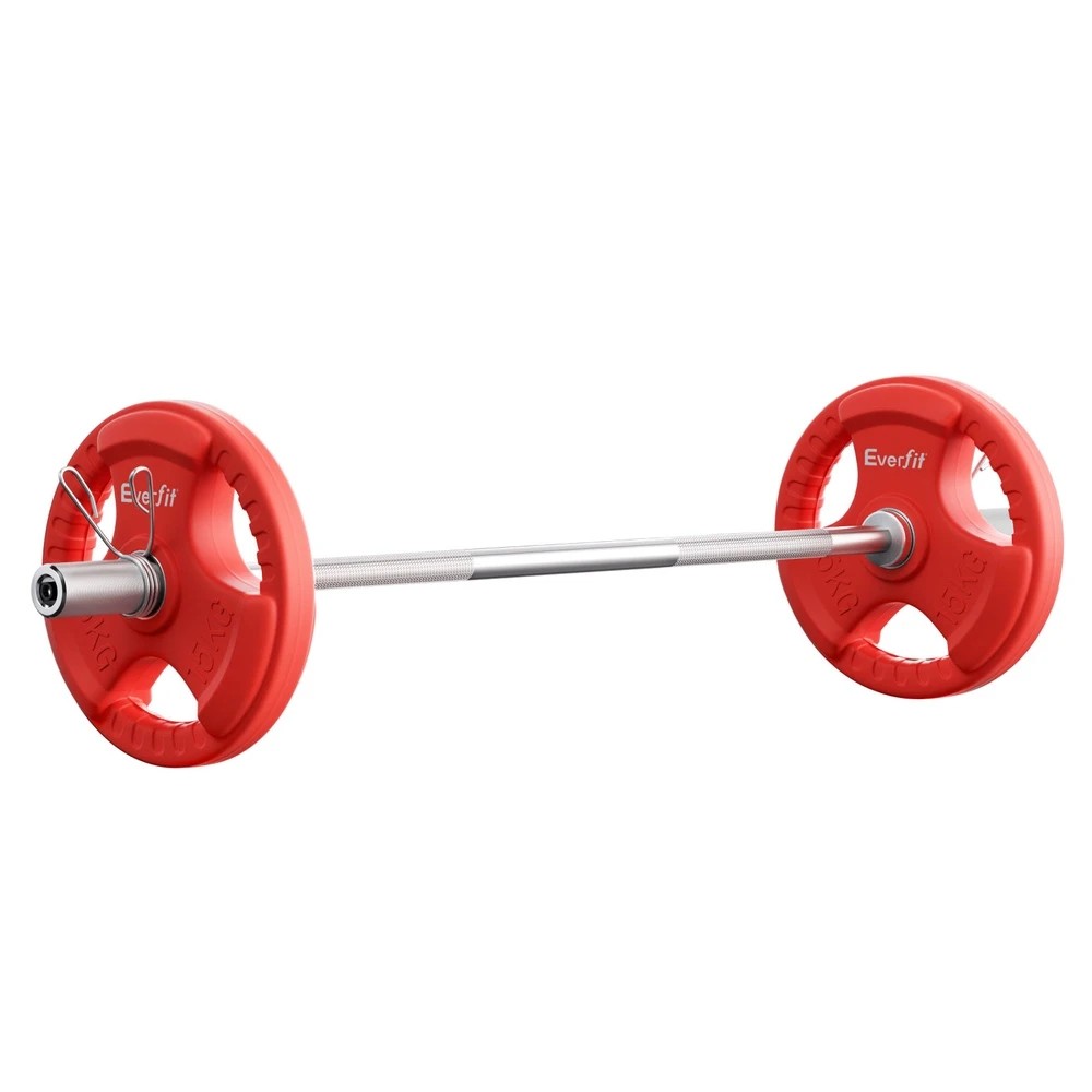 1 Everfit Barbells Set 36kg 120cm - Multi, 1 of 6
