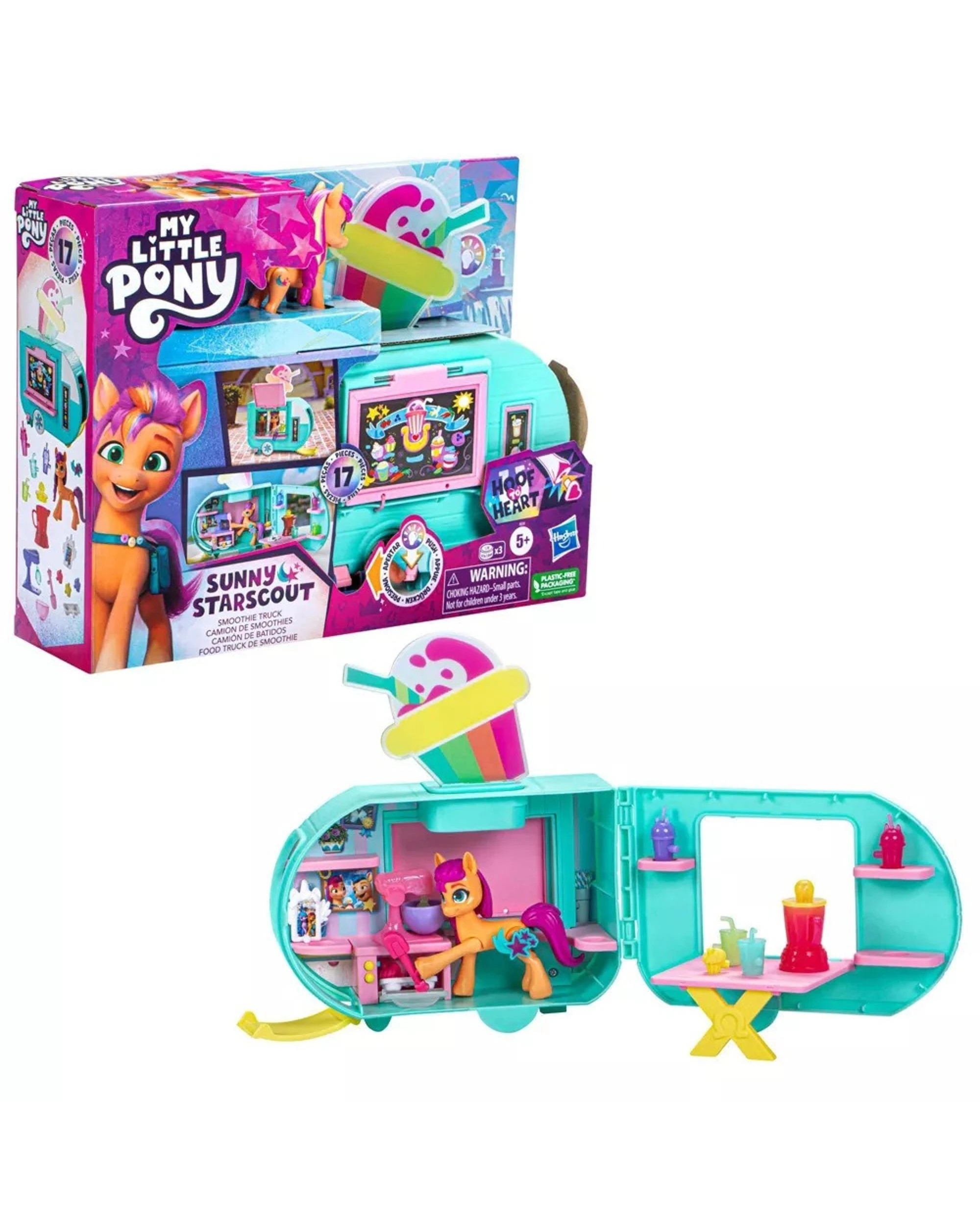 1 My Little Pony Sunny Starscout Smoothie Truck Action Figure Set, 1 of 7