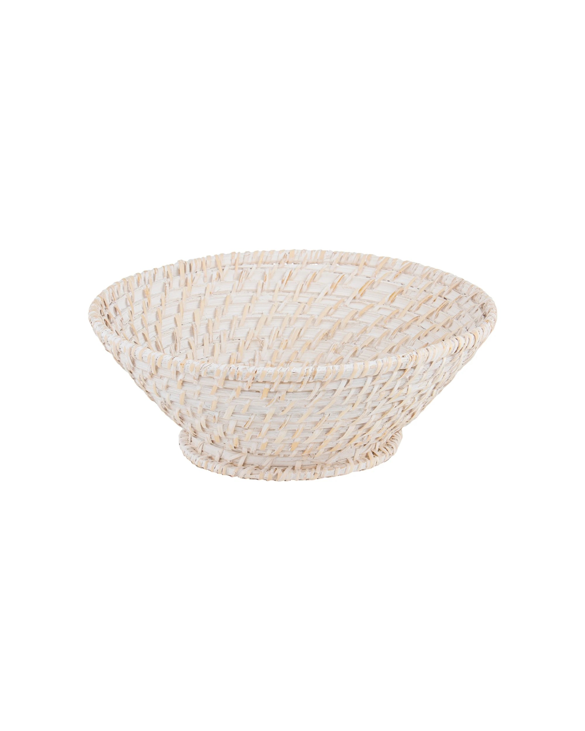1 Ladelle Whitehaven Woven Round Taper Bowl - Natural, 1 of 2