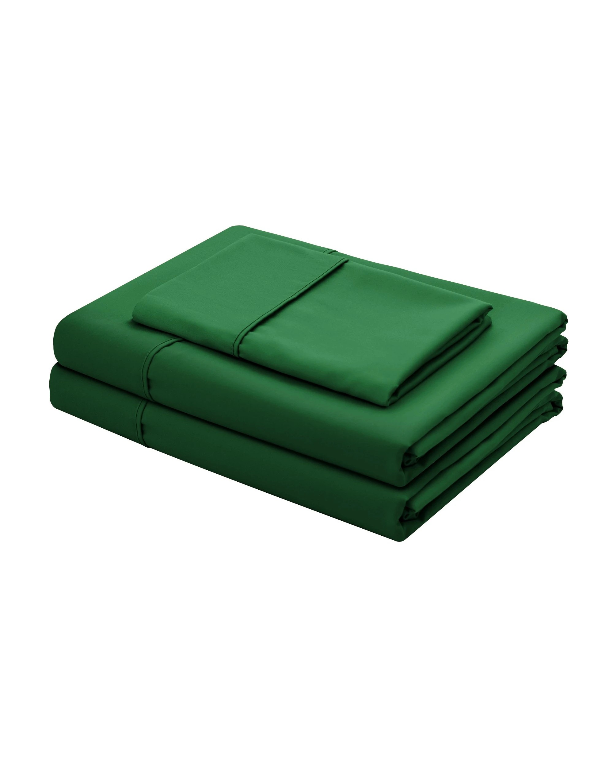 6 Serene 400TC Bamboo Cotton Sateen Sheet Set - King Single Bed - Eden Green, 6 of 6